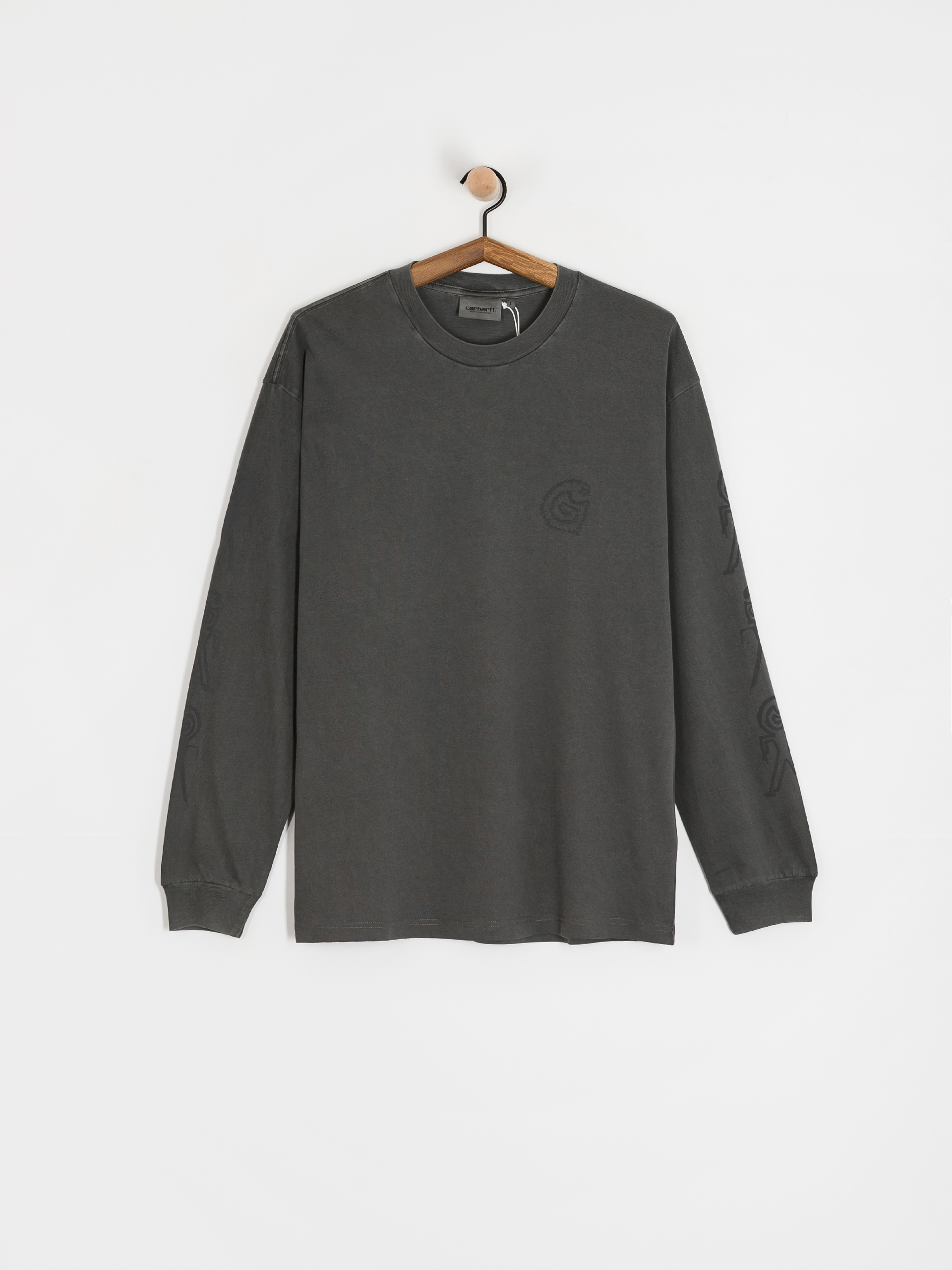 Tシャツ・カットソー CARHARTT WIP Chain link organic cotton t-shirt Nero T-shirts Carhartt WIP L/S Chain Link T-Shirt UNISEX Black
