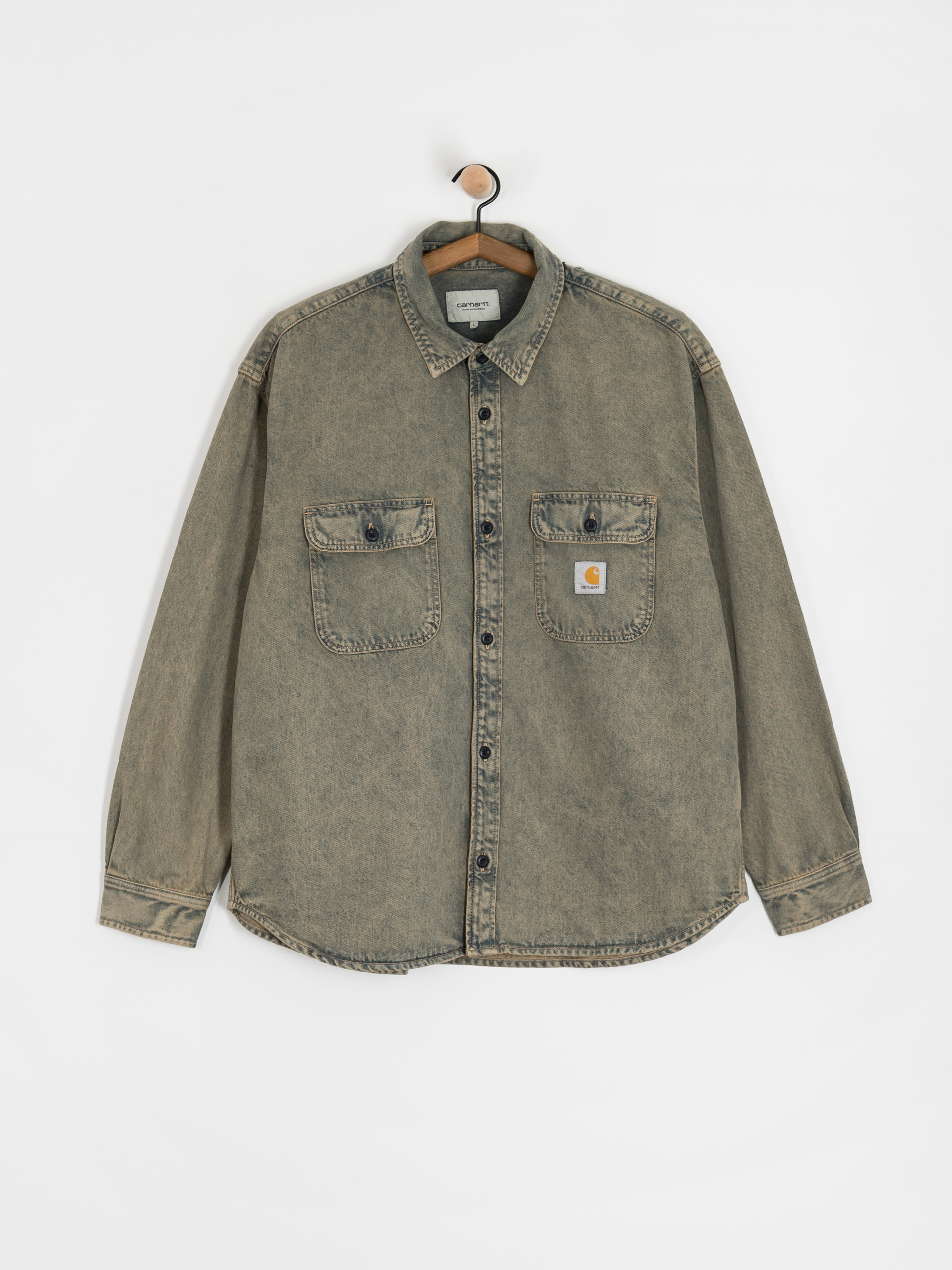 Carhartt WIP Jacke Tigan (blue/leather/garment dyed)