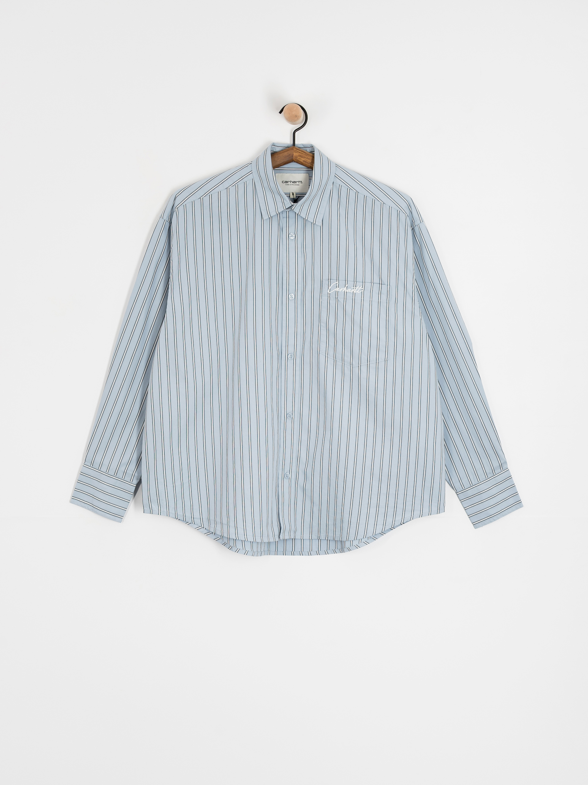 Carhartt WIP Grimsby Wmn Shirt (grimsby stripe/blue fog)