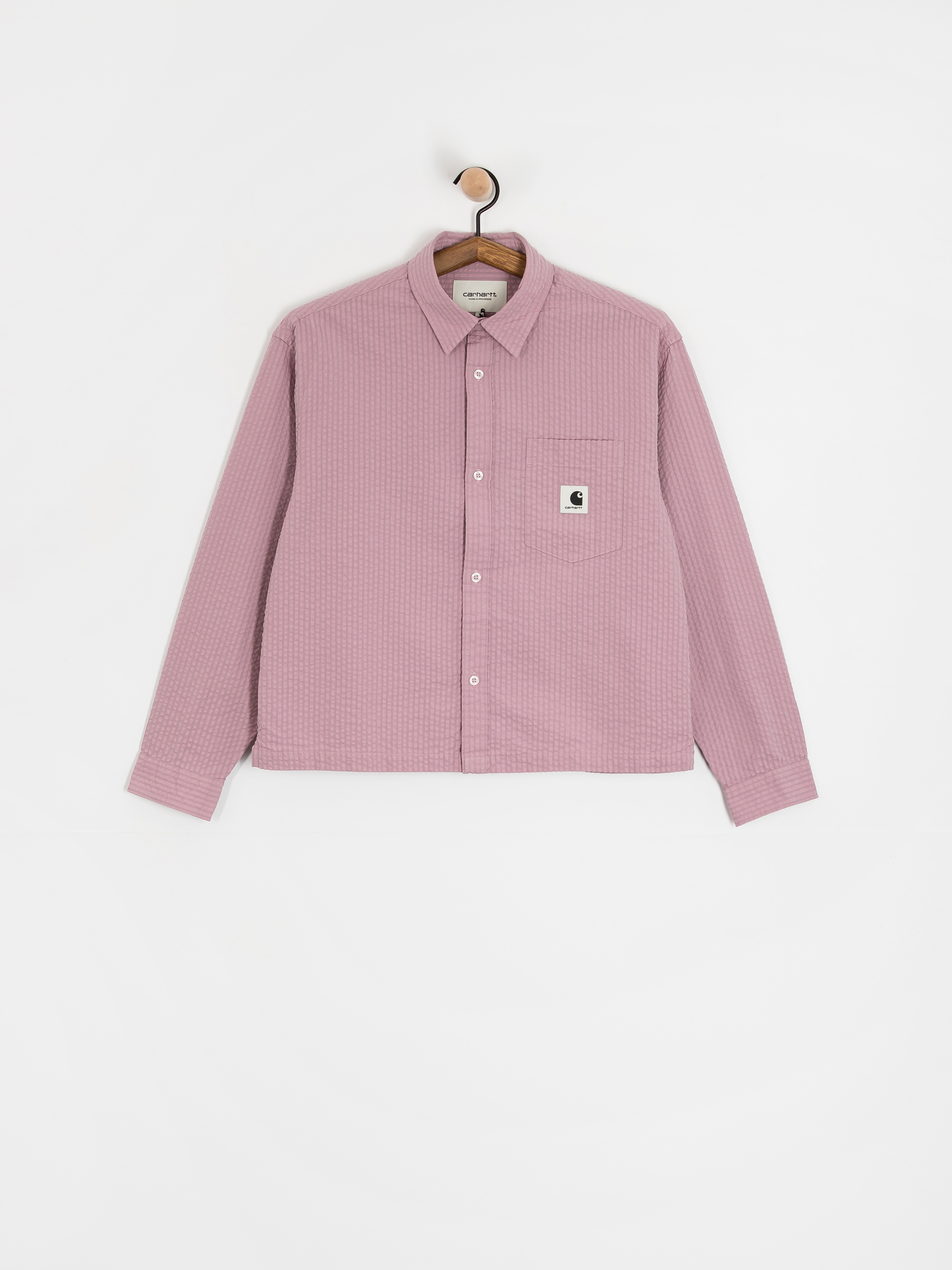 Carhartt WIP Toland Wmn Shirt (toland stripe/pink fog)