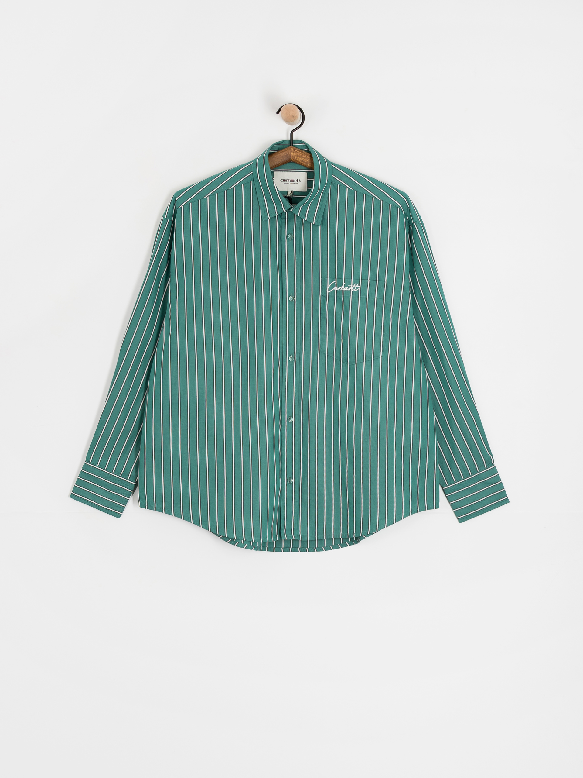 Carhartt WIP Grimsby Wmn Shirt (grimsby stripe/saguaro)
