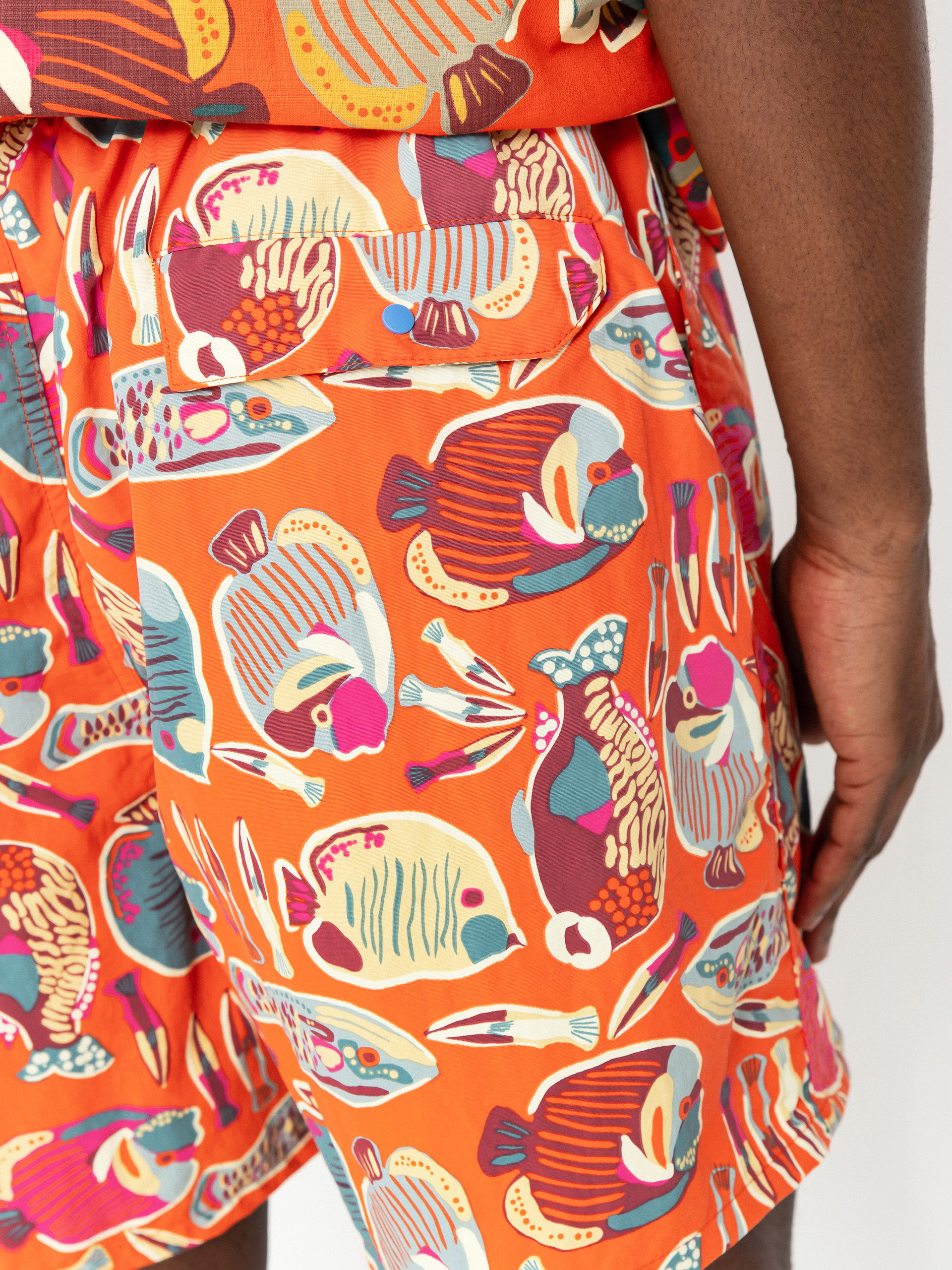 Patagonia Shorts Baggies Shorts 5in (wrasse/pollinator orange)