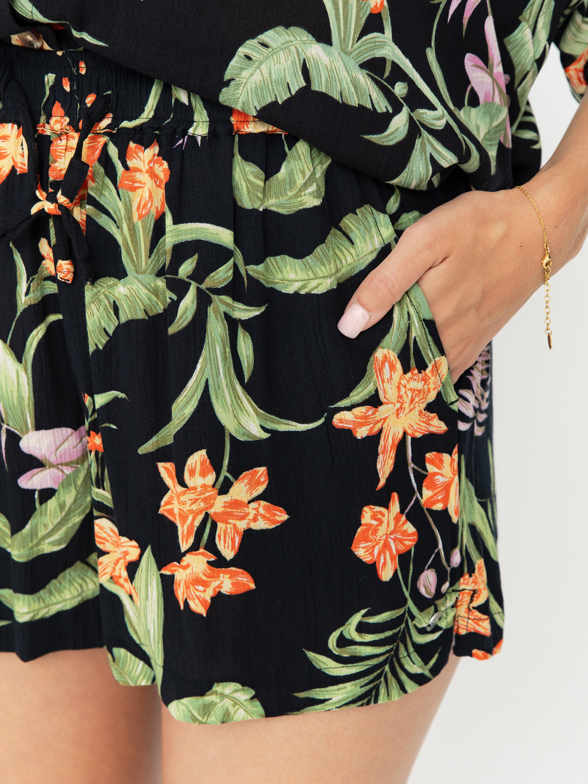 Roxy Shorts Lekeitio Break High Printed Cr Wmn (anthracite island escape)