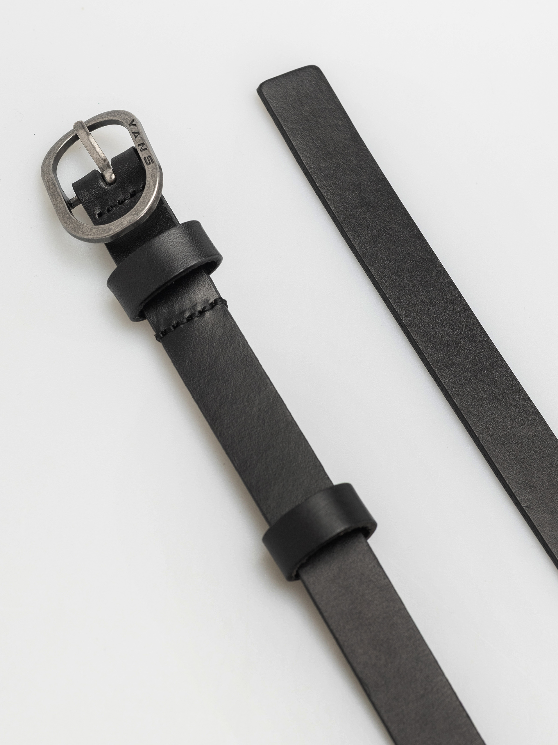 Vans Check Leather Belt (black)