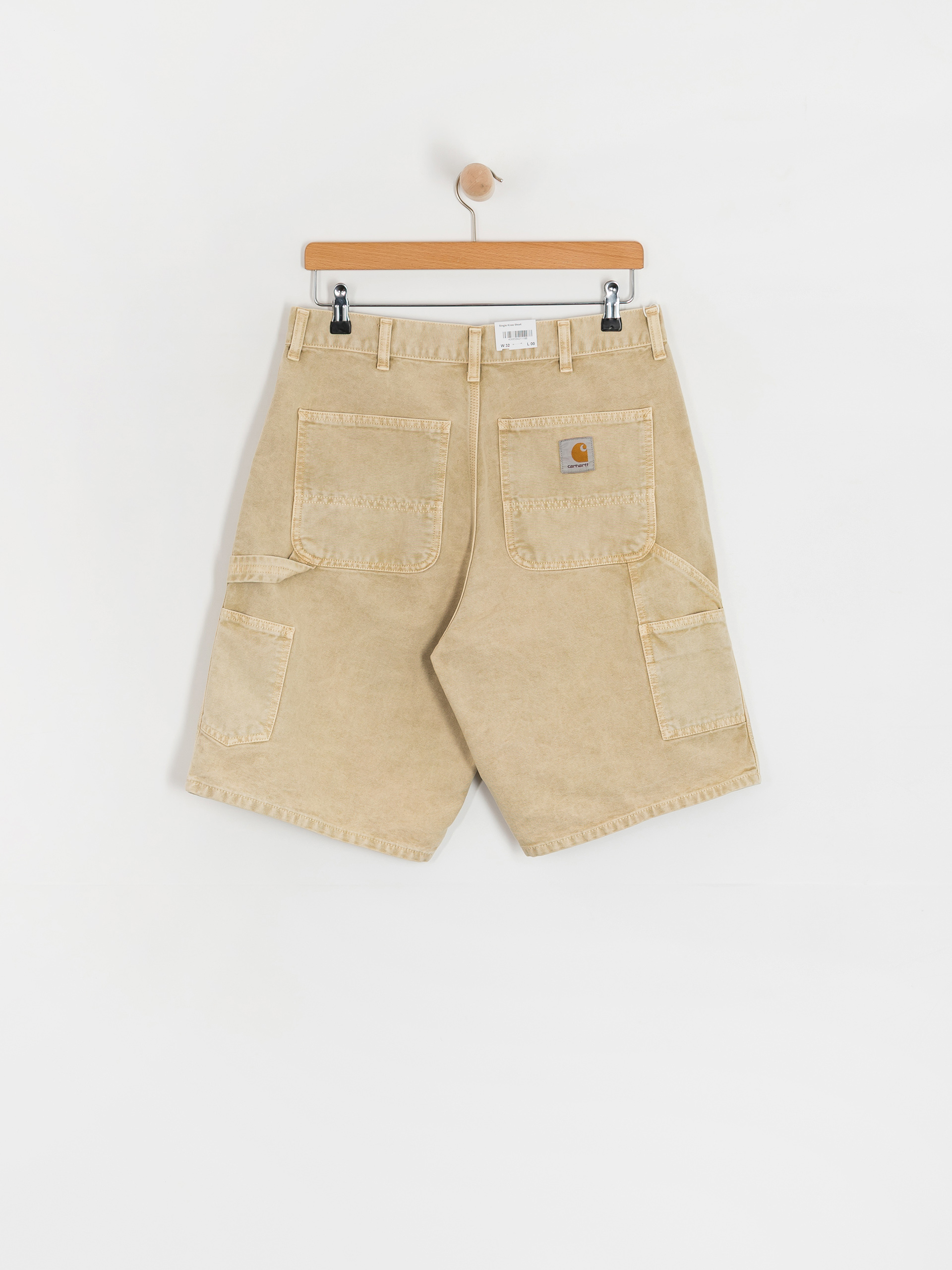 Carhartt WIP Single Knee Shorts - brown (dusty h brown/chalk wash)