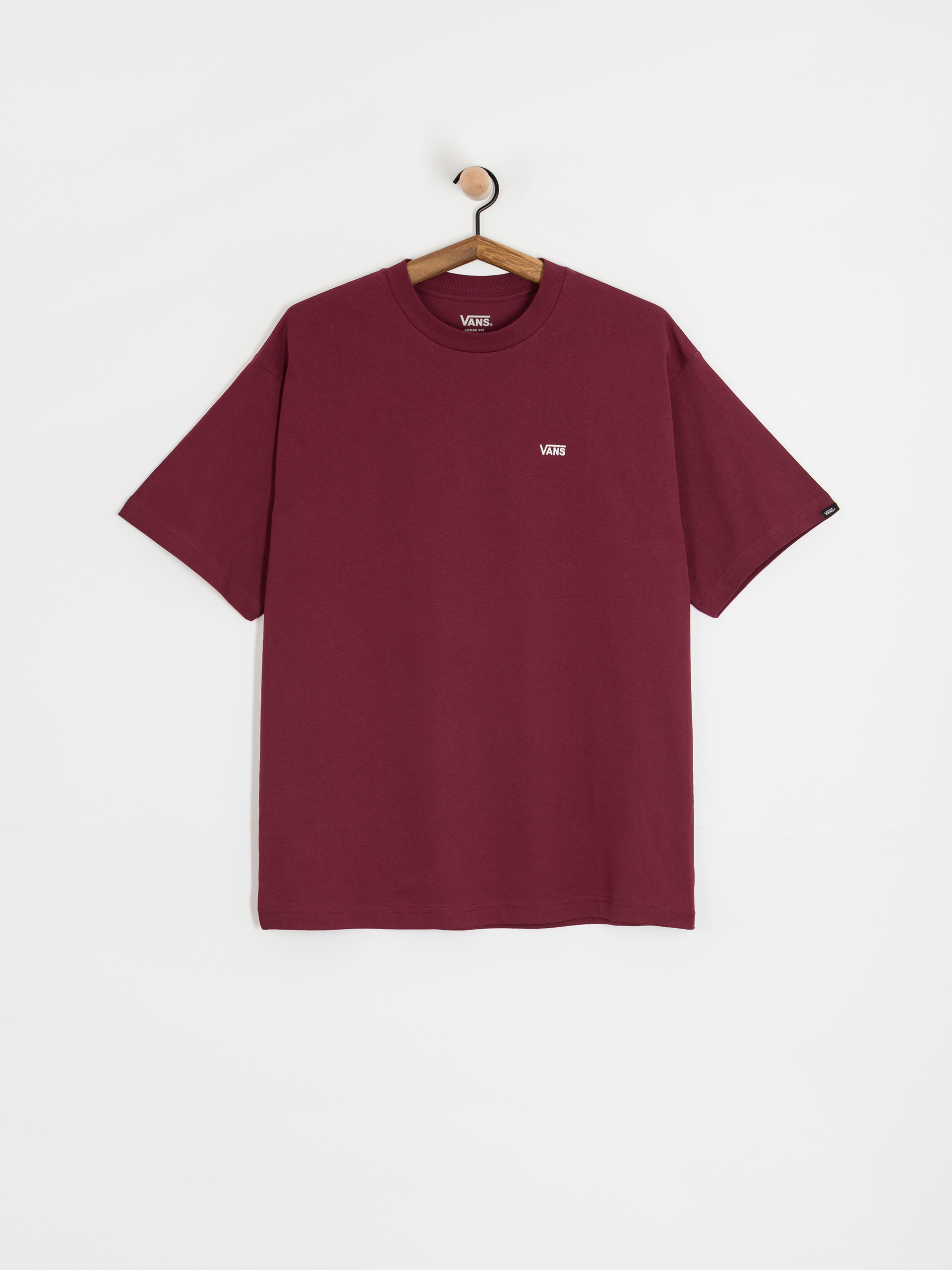 Vans Left Chest II Loose T-Shirt (burgundy)