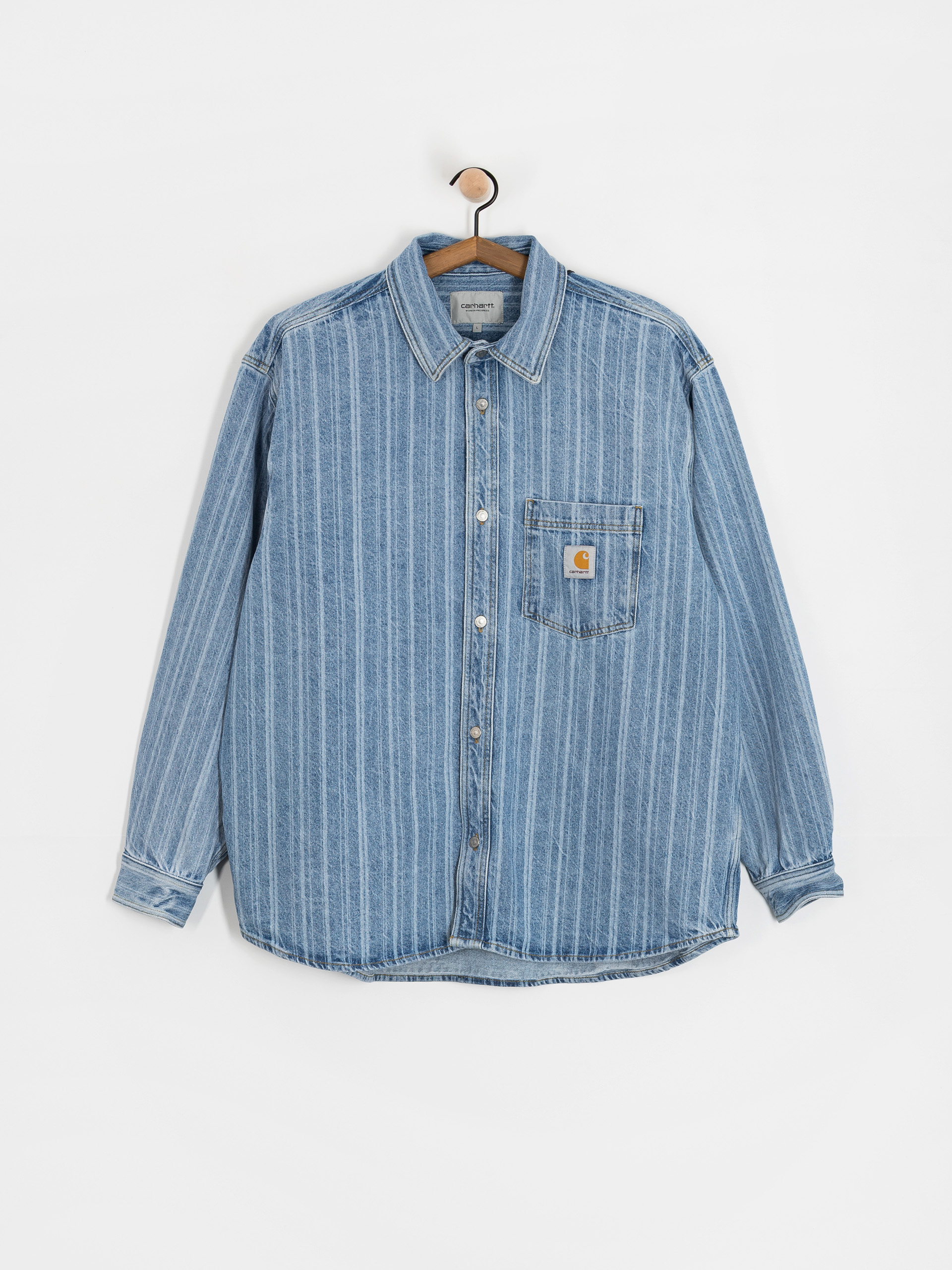 Carhartt WIP Rylan Jacke (rylan stripe/blue/stone bleached)