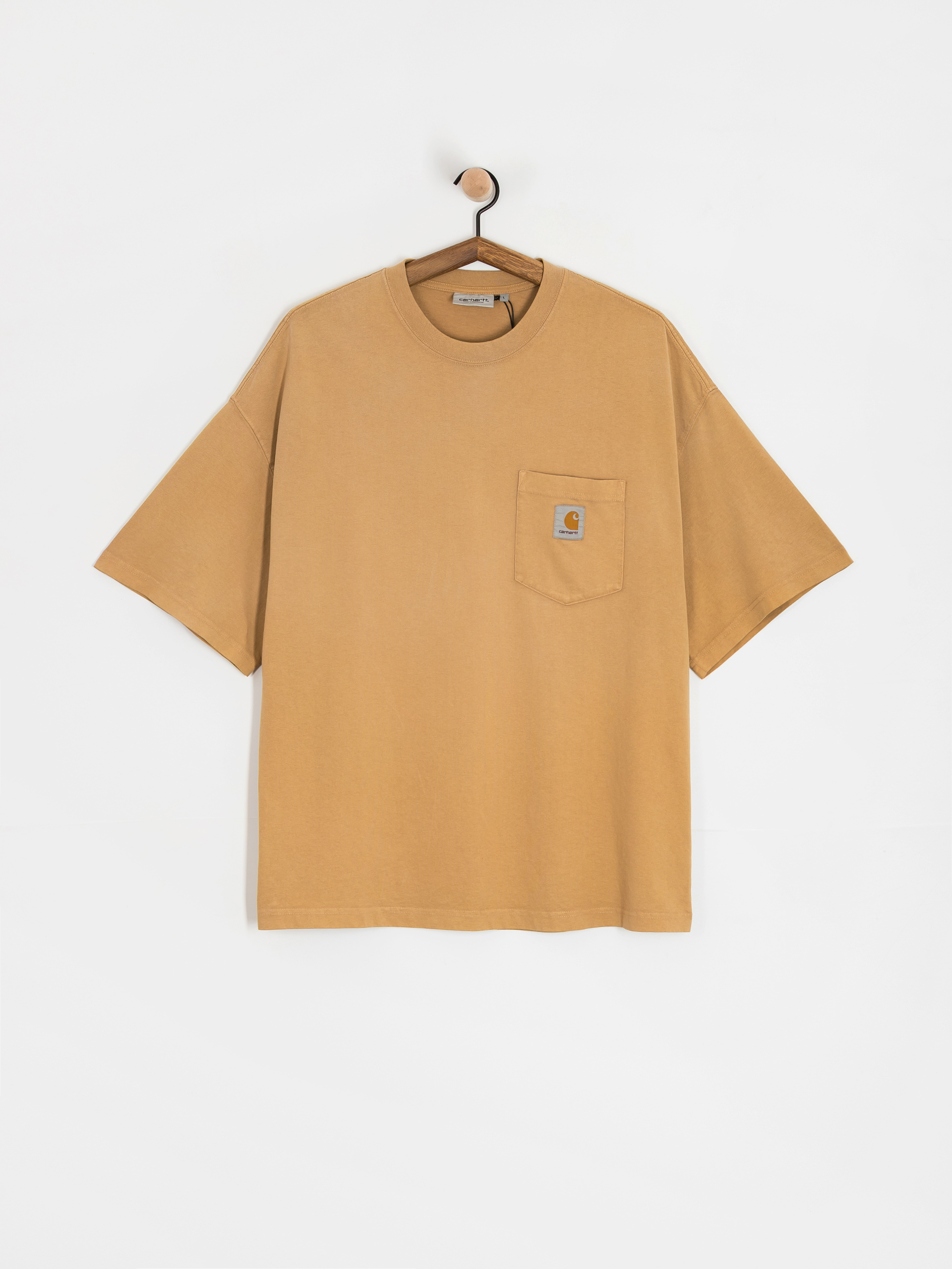 Carhartt WIP Hudson Pocket T-shirt (dusty h brown/chalk wash)
