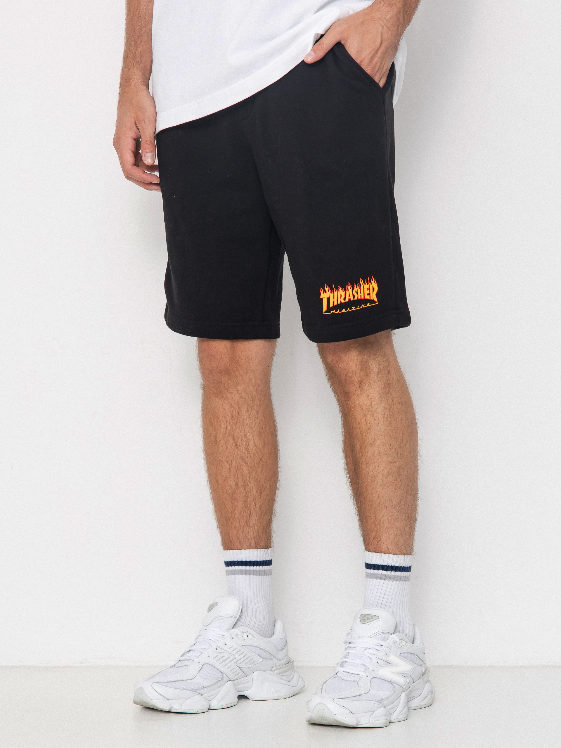 Thrasher Flame P E Shorts (black)