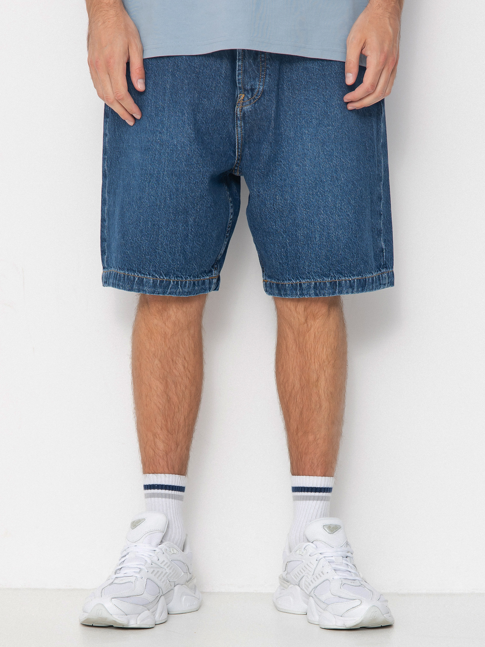 DC Worker Baggy Denim Rsi Shorts (stone indigo)