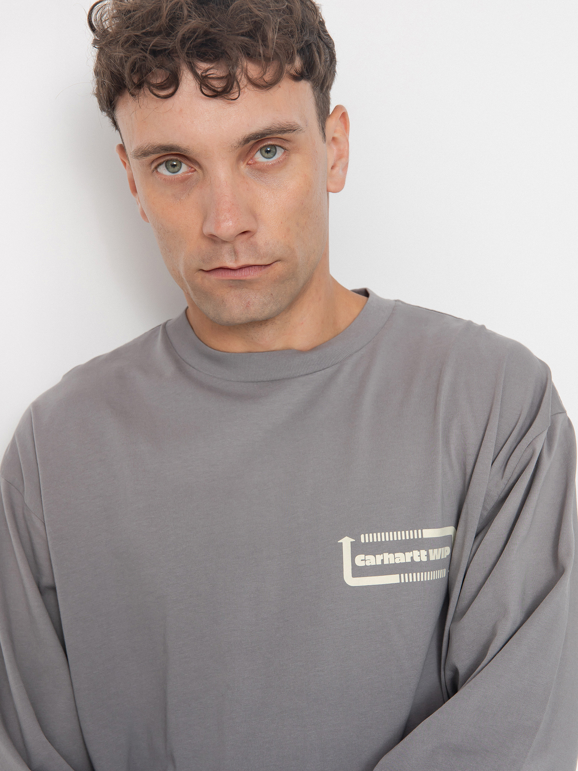 Carhartt WIP Longsleeve Light Work - grey (yosemite/black)