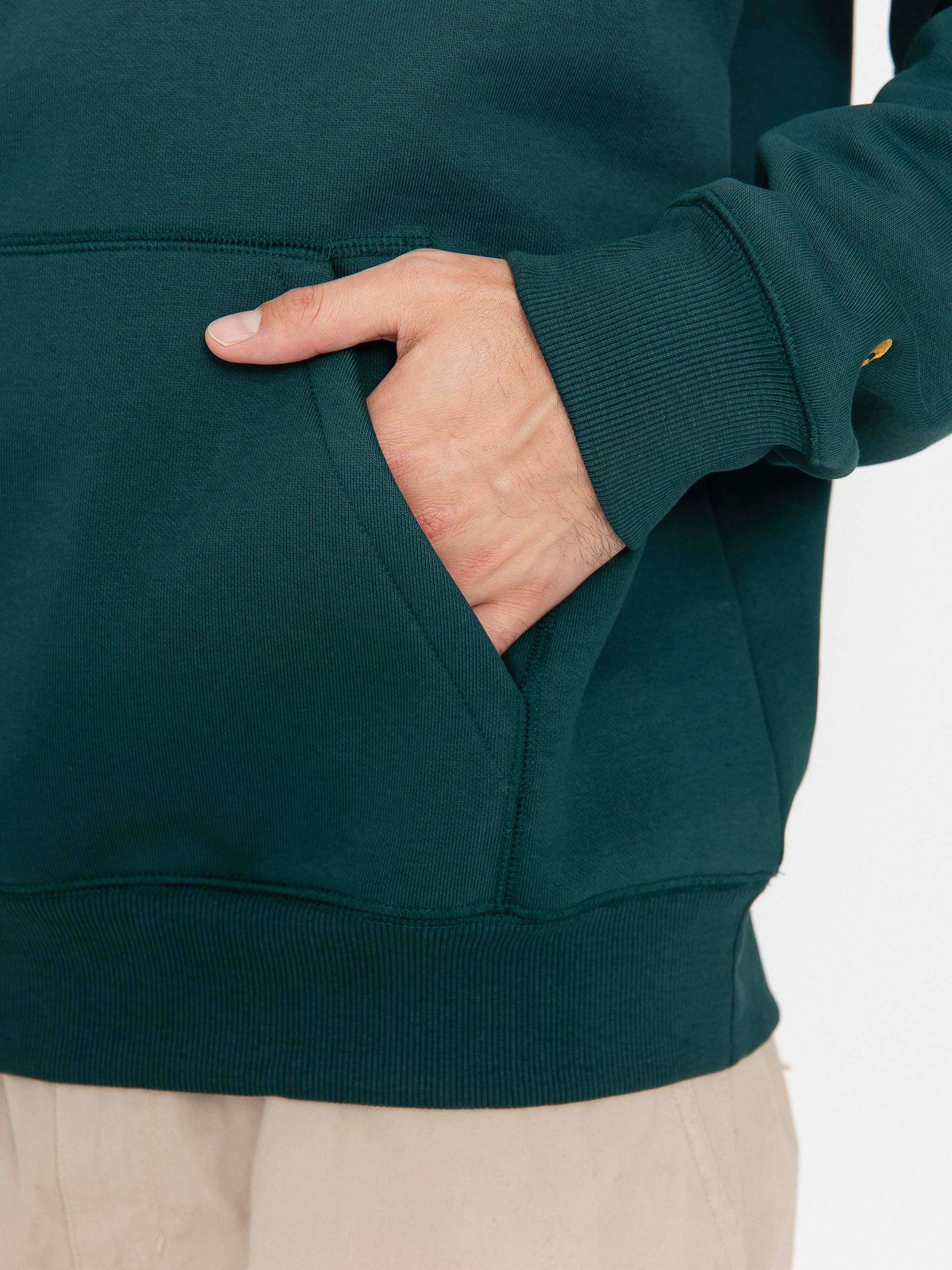 Carhartt WIP Chase HD Hoodie (dark fir/gold)