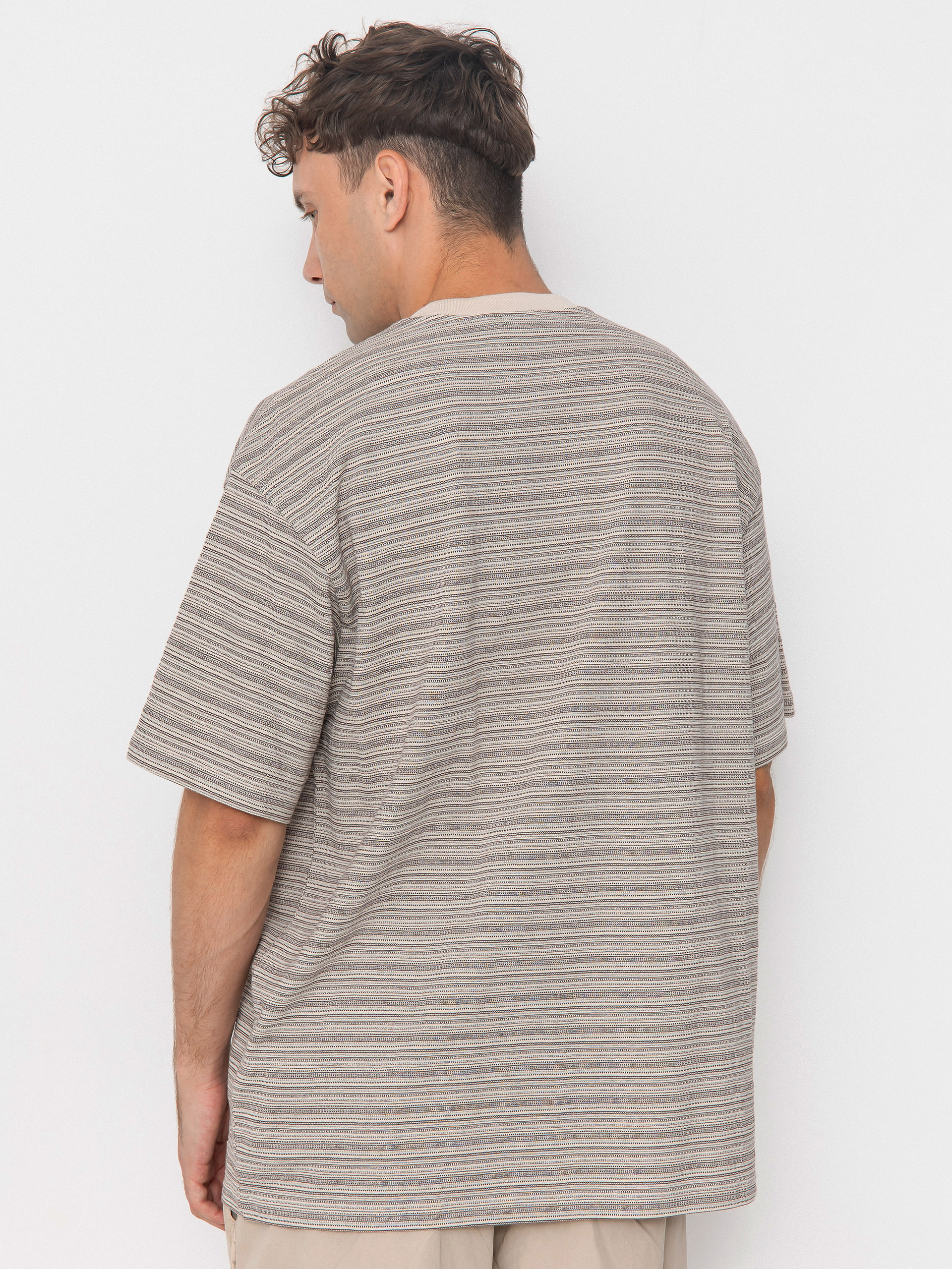 Carhartt WIP Gellar Pocket T-Shirt - beige (gellar stripe/wax)