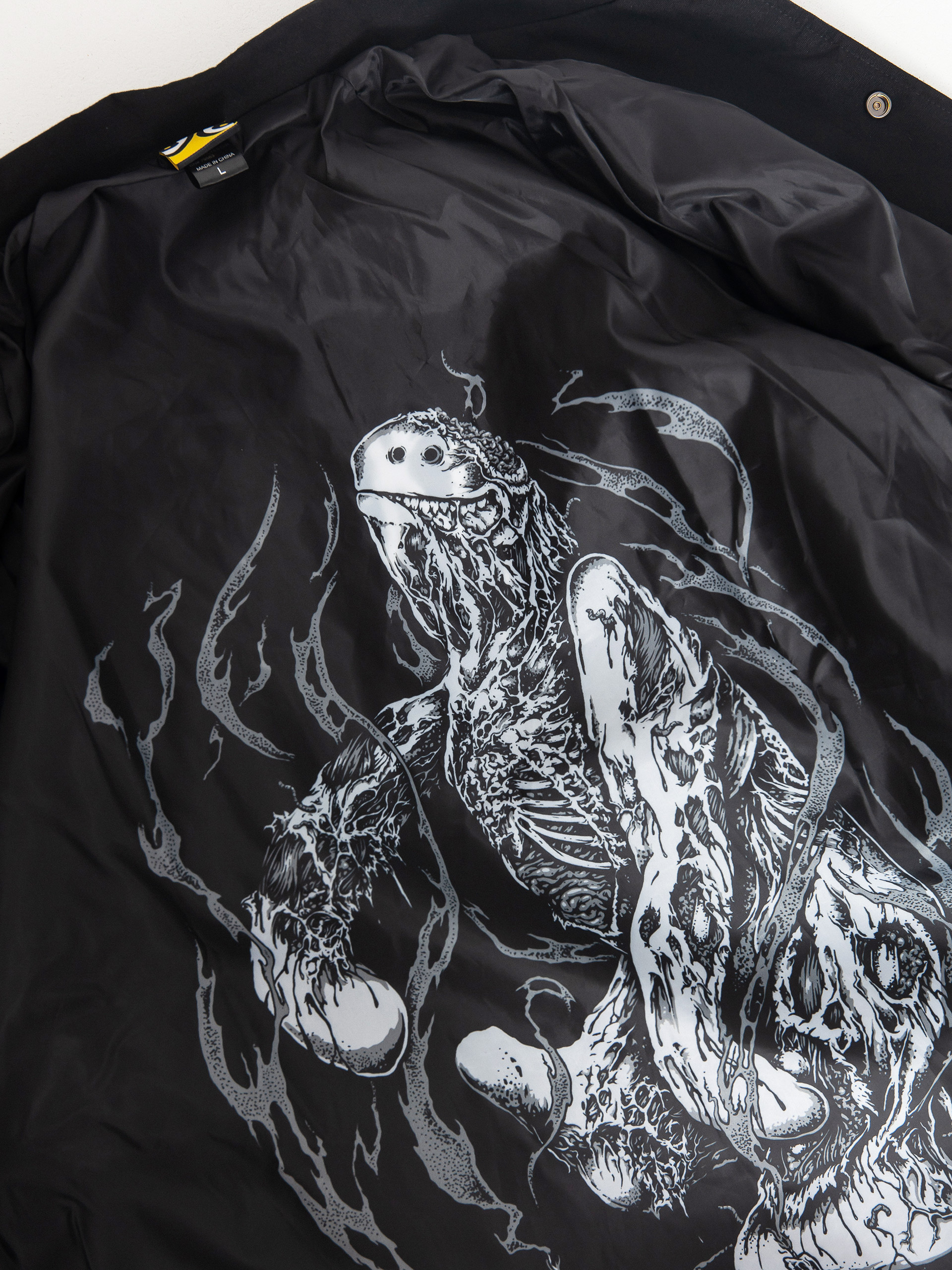 Krooked Necro Skript Jacke (black/white)