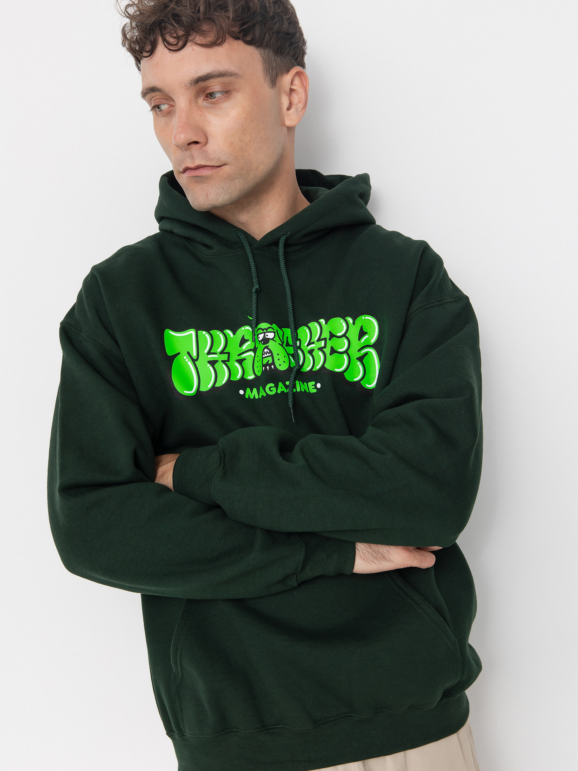Thrasher Bully HD Hoodie green (forest green)
