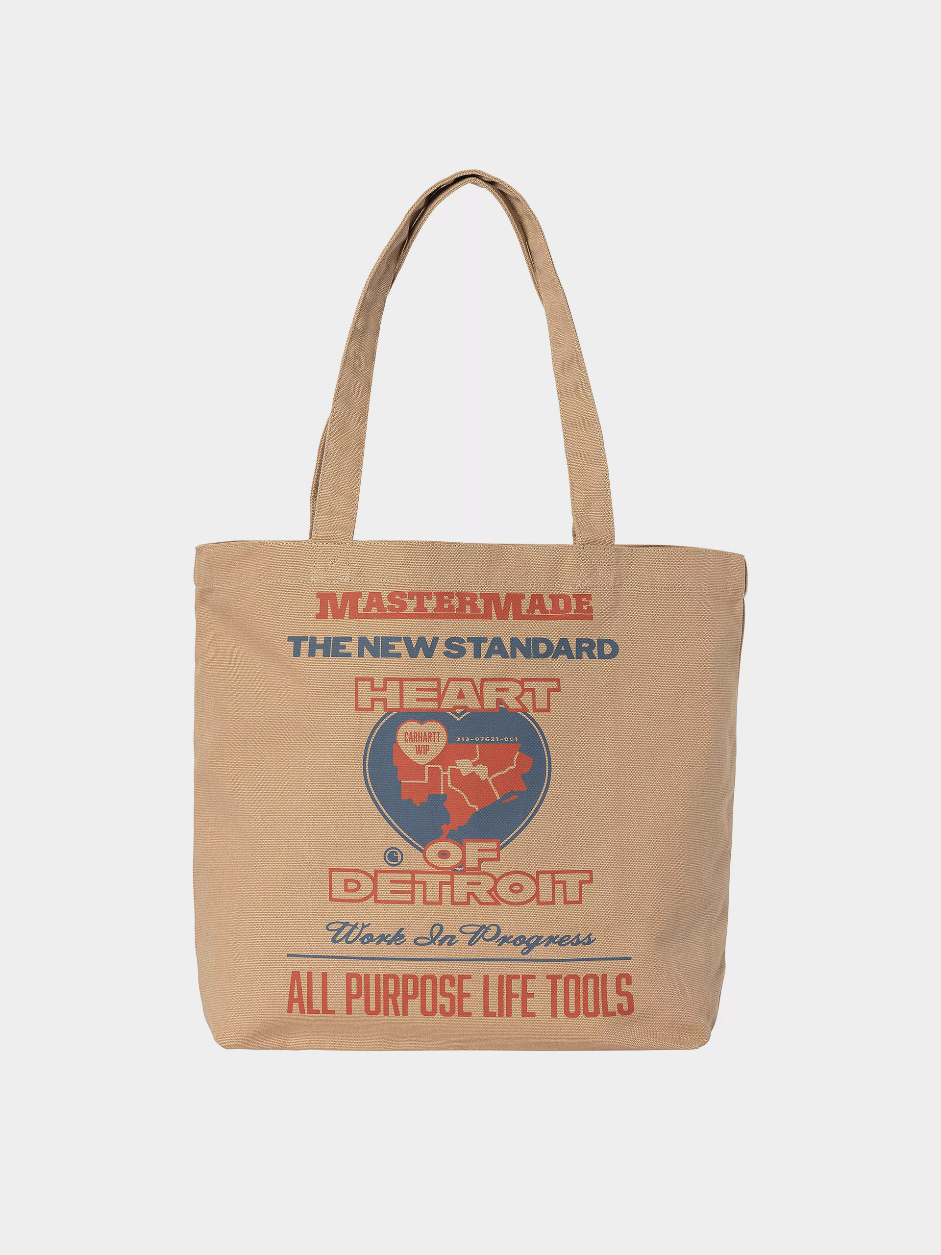 Carhartt WIP Schultertasche Canvas Graphic Tote (arcan print/dusty h brown)