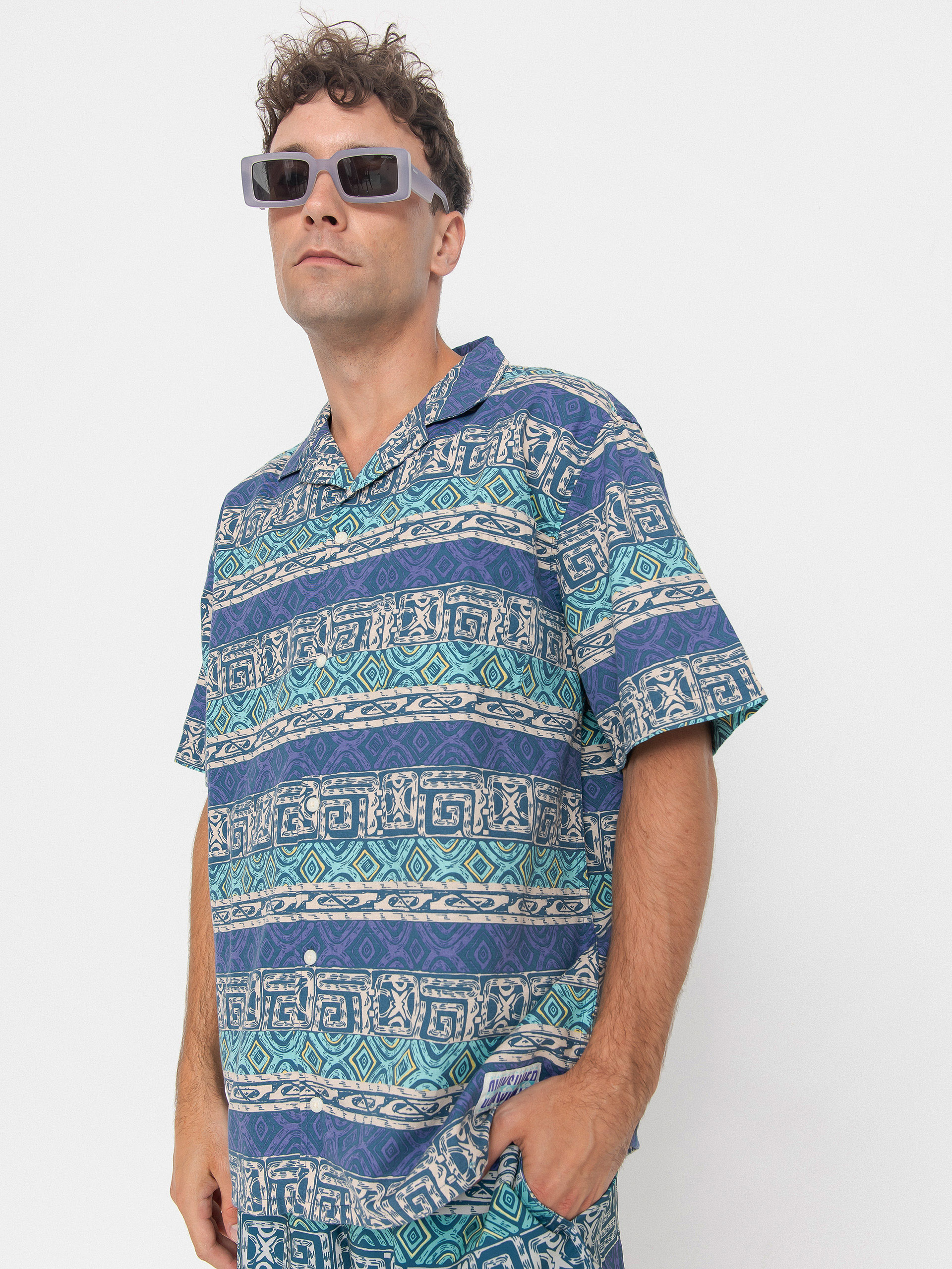 Quiksilver Global Heat Hemd (aqua sky global heat)