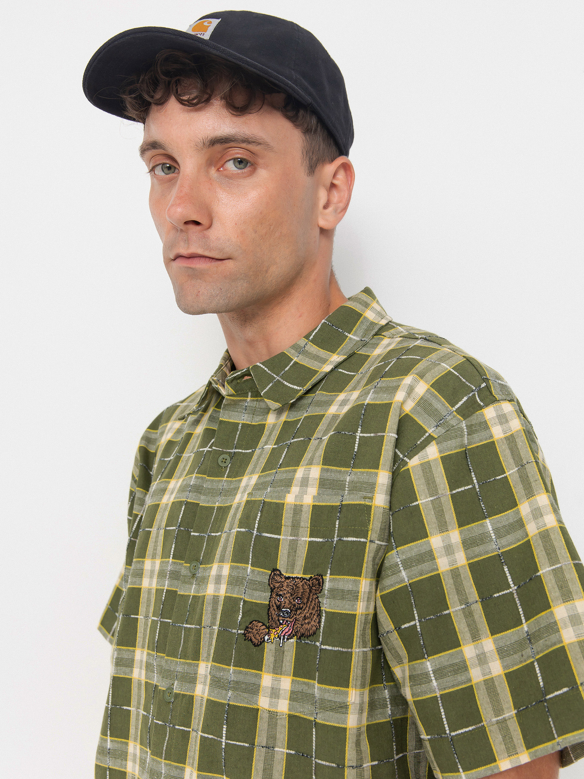 Santa Cruz Braun Great Outdoors Hemd (iguana check)