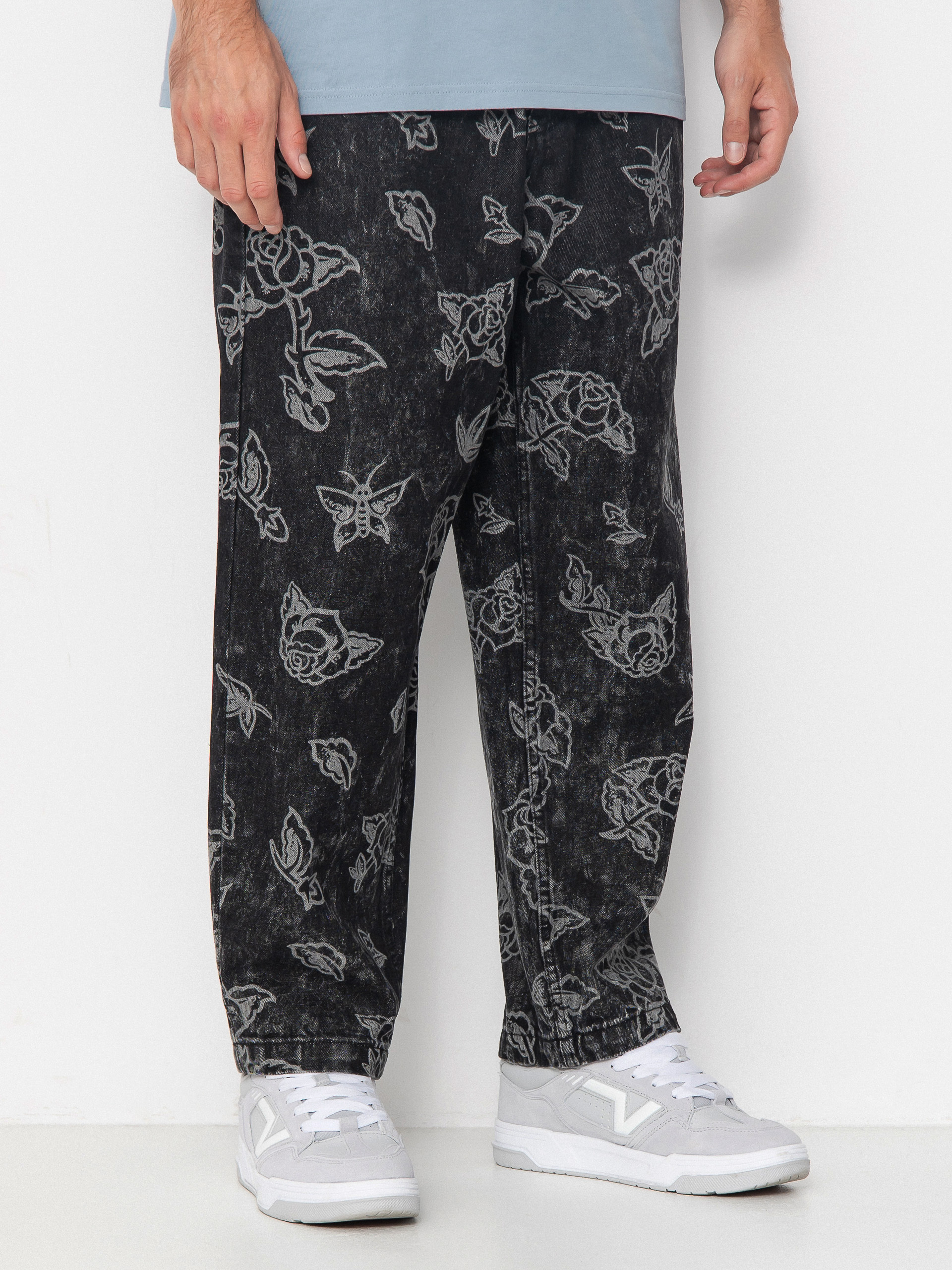 Santa Cruz Big Pants - black (mono flash roses)