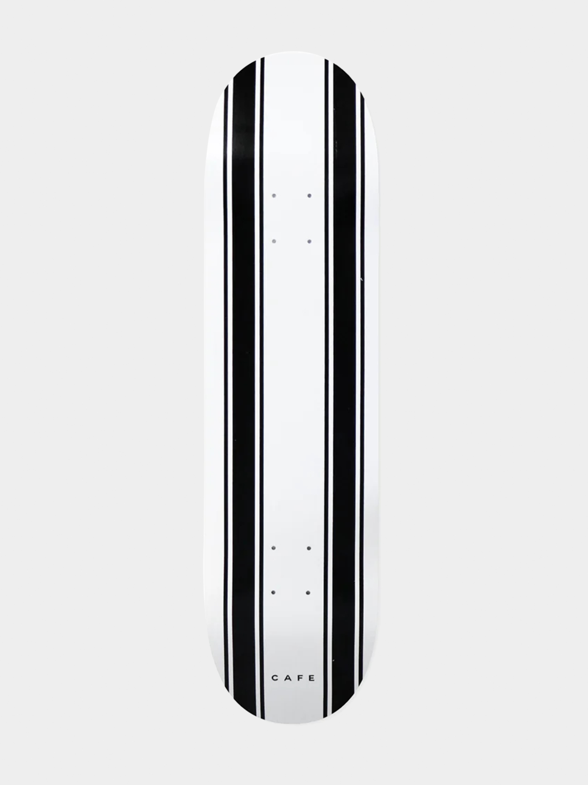 Skateboard Cafe Deck Stripe (white/black)