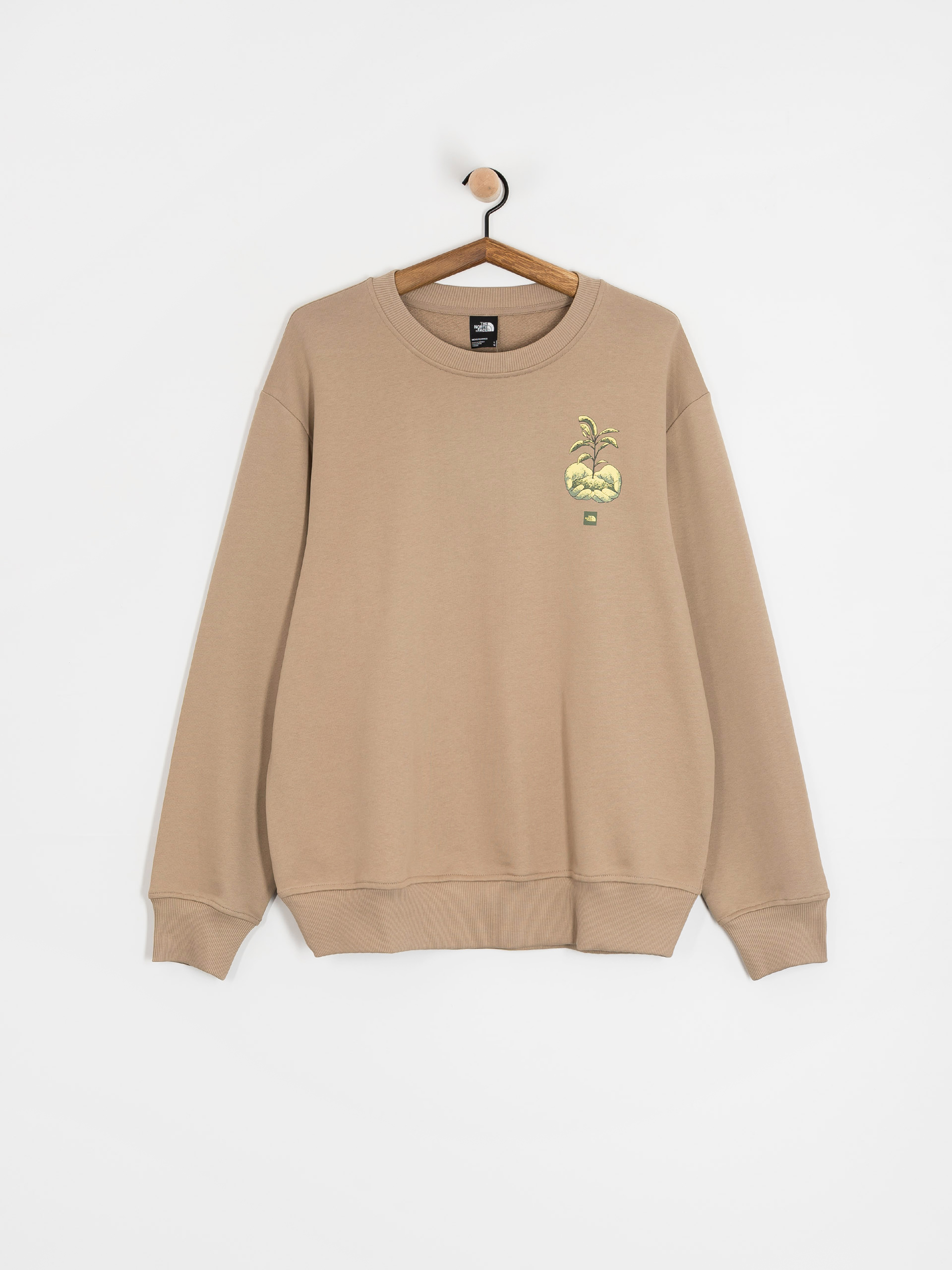 The North Face Connect Relaxed Graphic Crew Sweatshirt (mushroom grey)