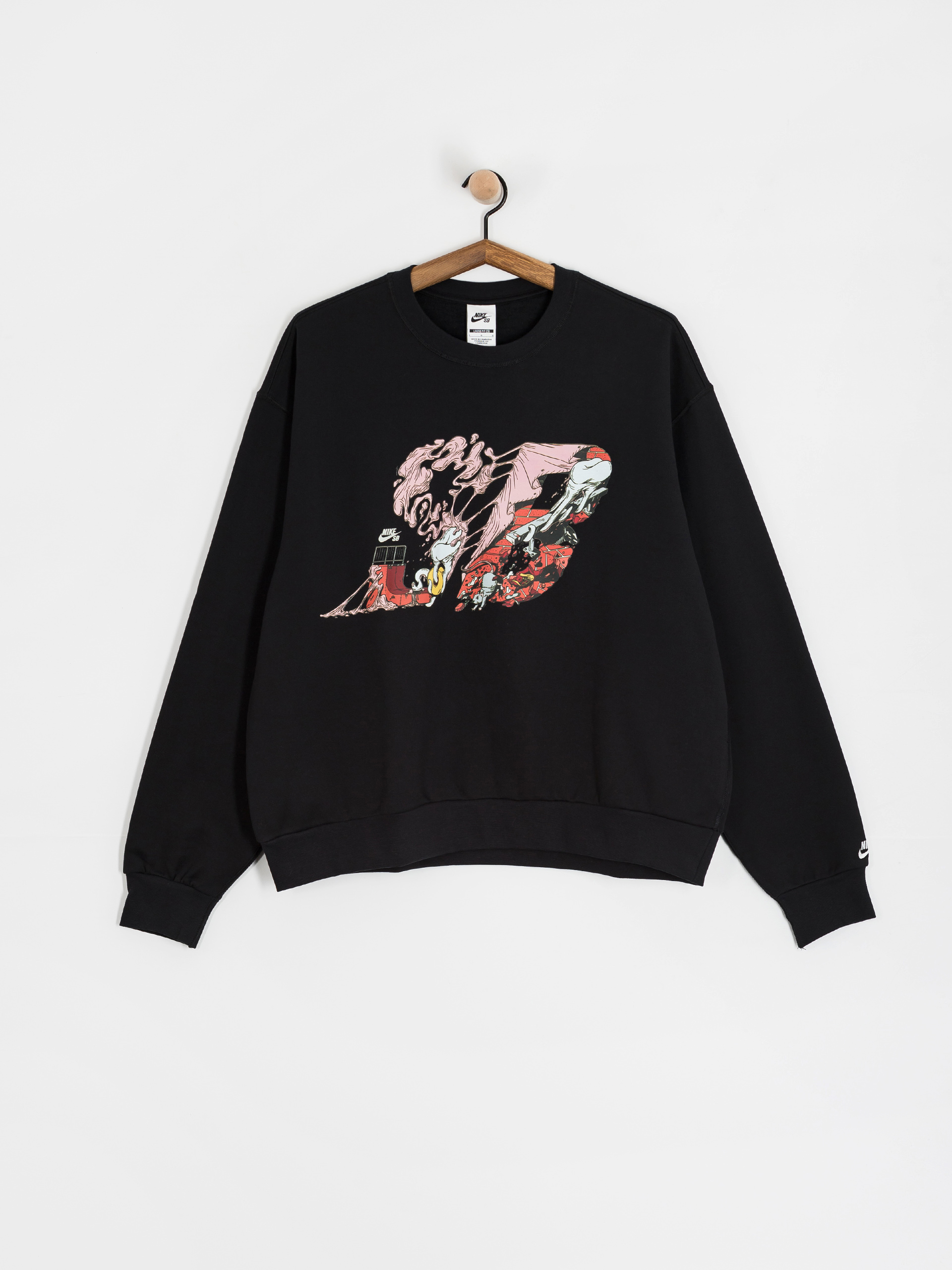 Nike SB Sweatshirt Bb Ssnl Gfx Crew (black/white)
