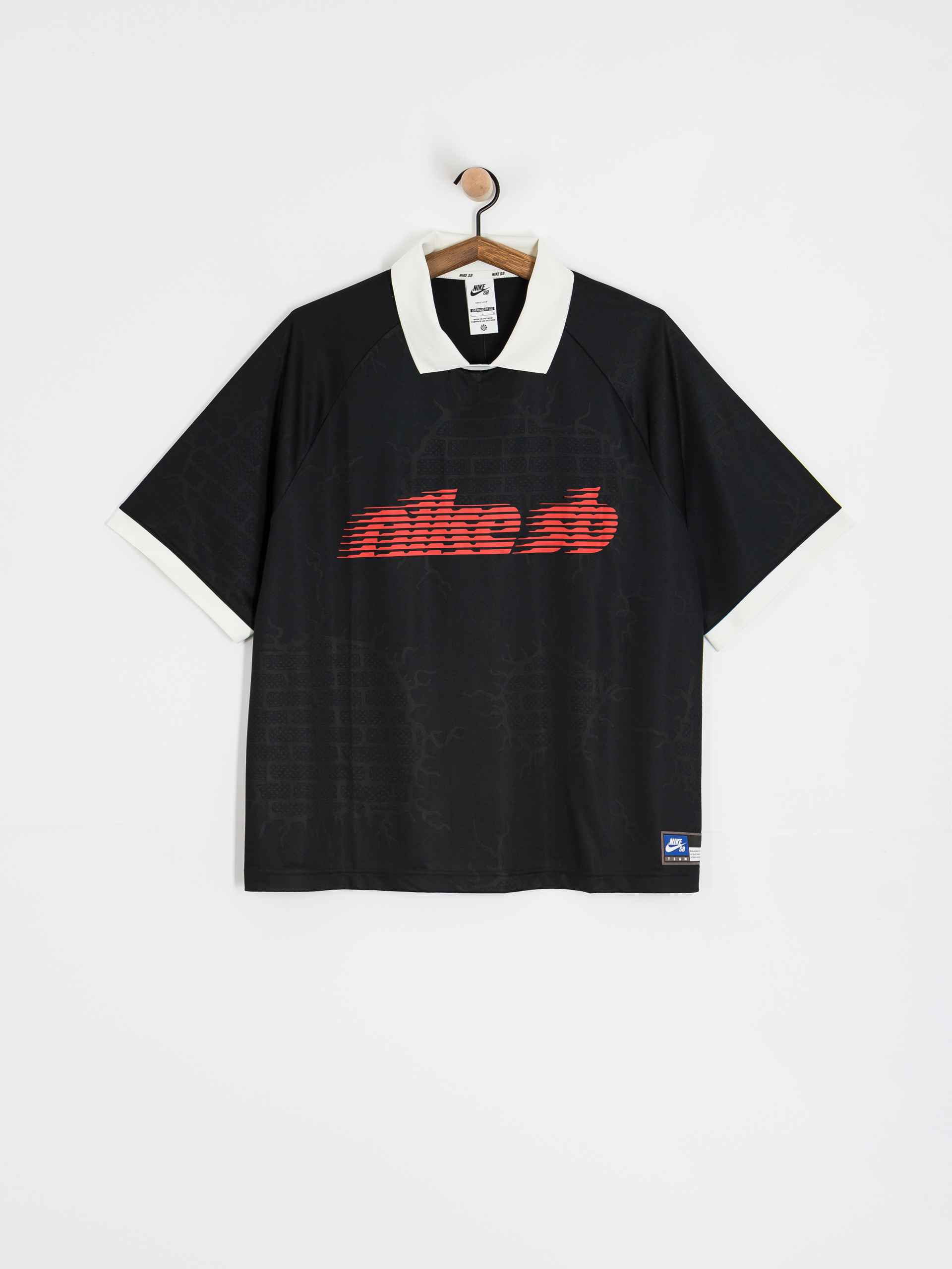 Nike SB Polo T-shirt DF Jacquard Jersey (black/sail)