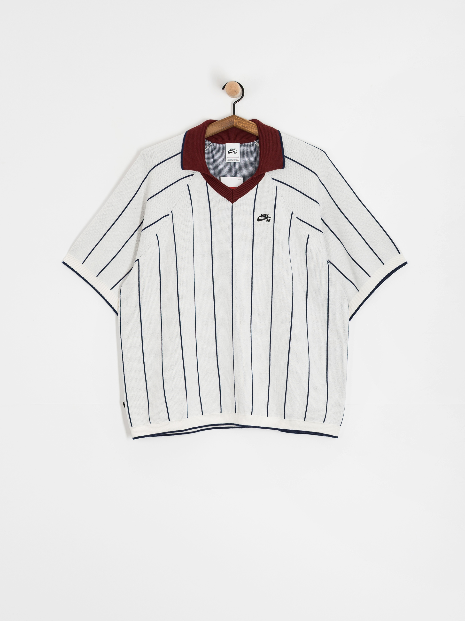 Nike SB Polo T-shirt Strap Polo Sweat - white (sail/midnight navy 