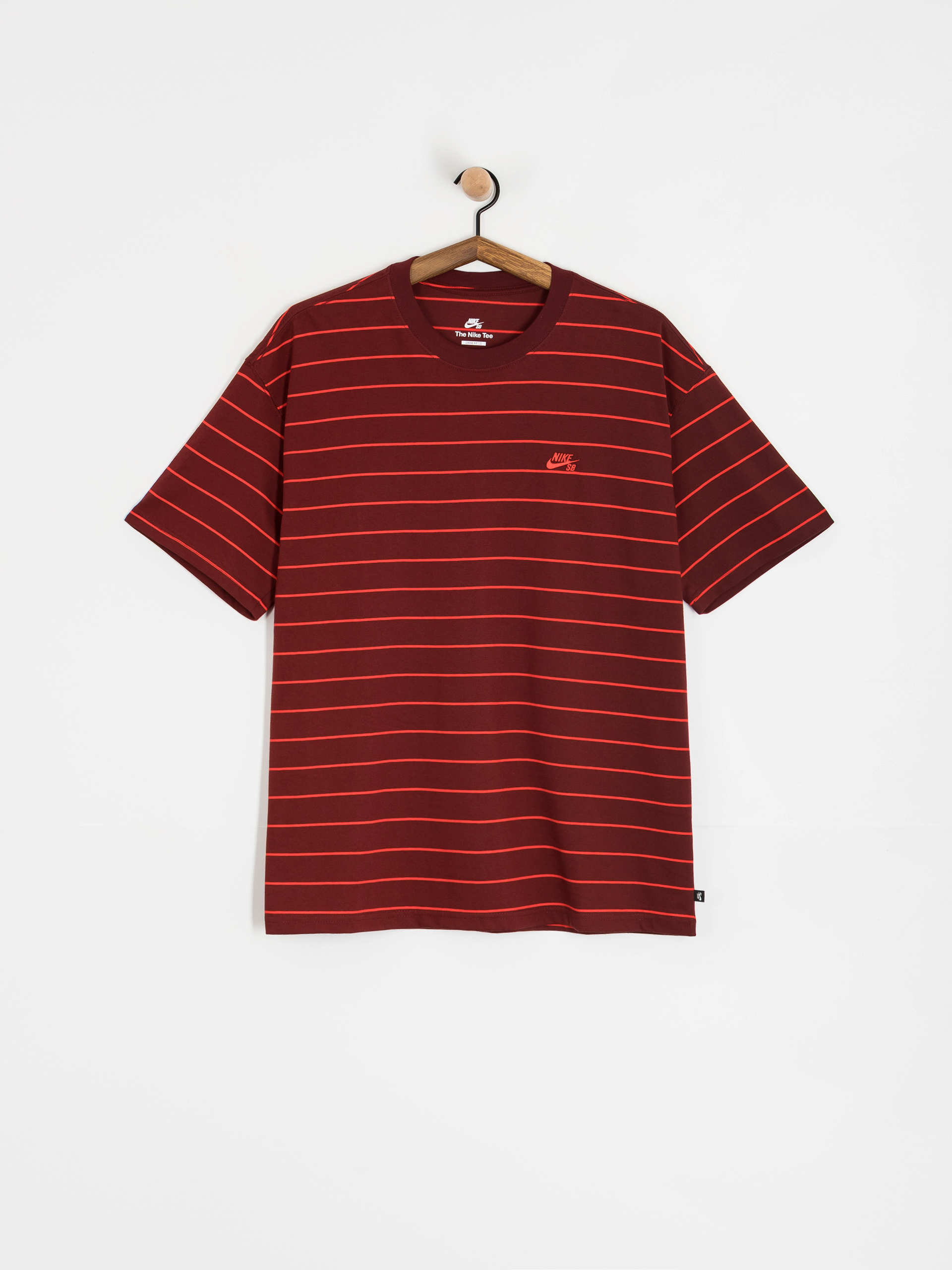 Nike SB T-Shirt Stripe (dark team red)
