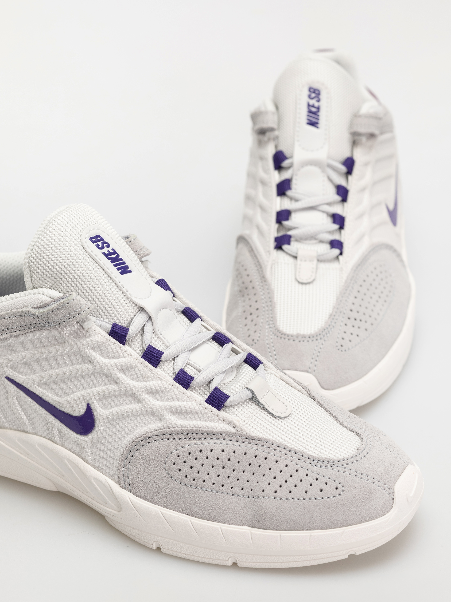Nike SB Shoes Vertebrae (platinum tint/court purple wolf grey)