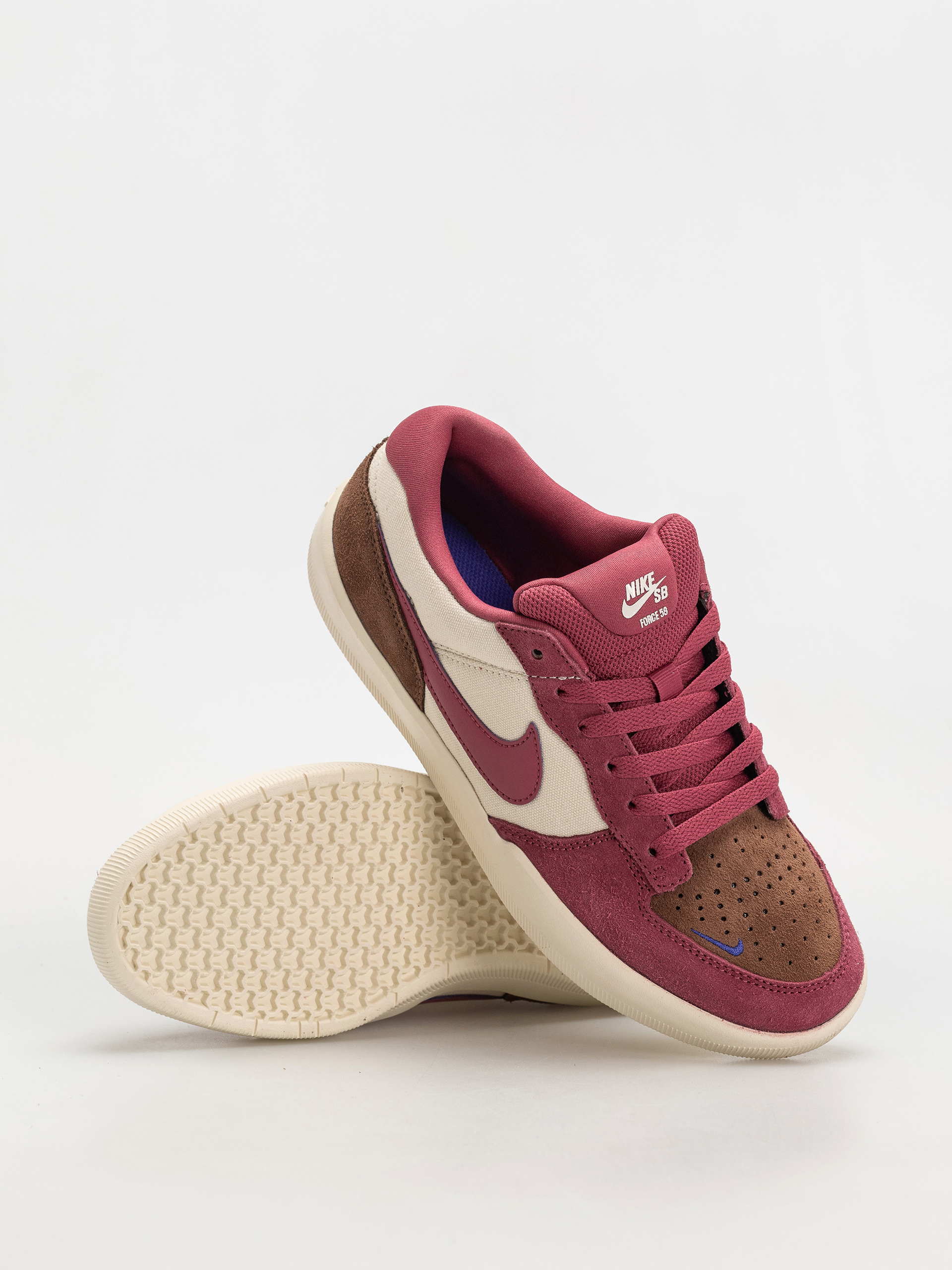 Nike SB Shoes Force 58 (pale ivory/sweet beet fauna brown)