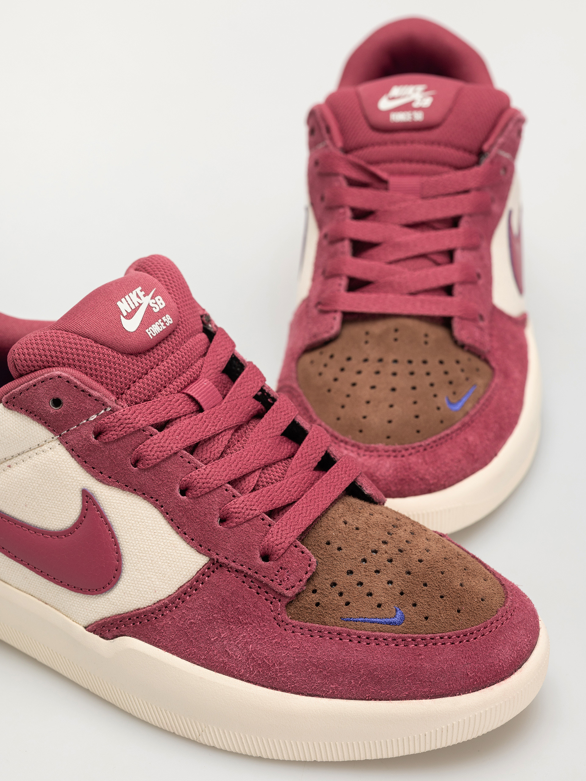Nike SB Schuhe Force 58 (pale ivory/sweet beet fauna brown)