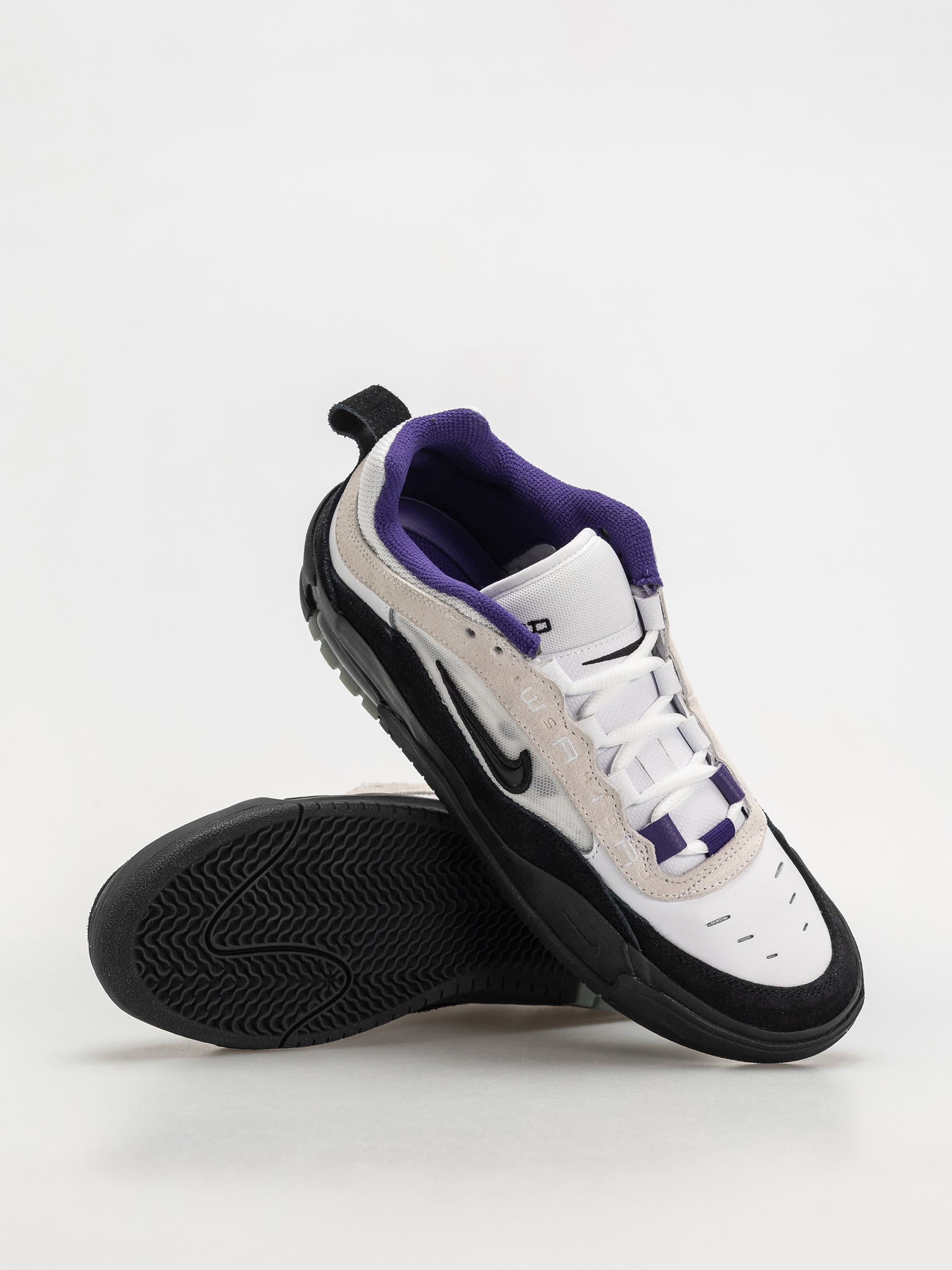 Nike SB Schuhe Air Max Ishod (white/black court purple black)