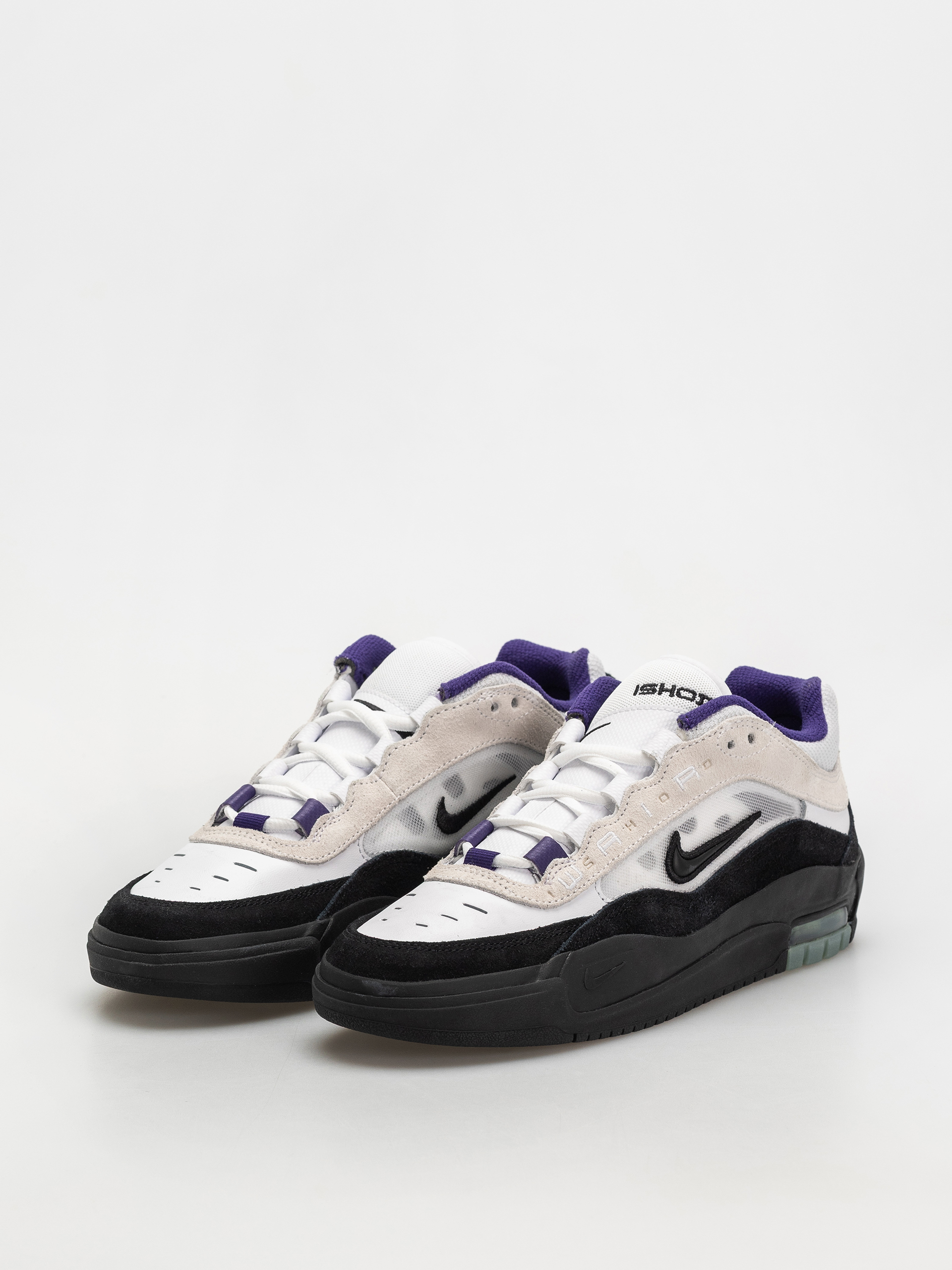 Nike SB Schuhe Air Max Ishod (white/black court purple black)