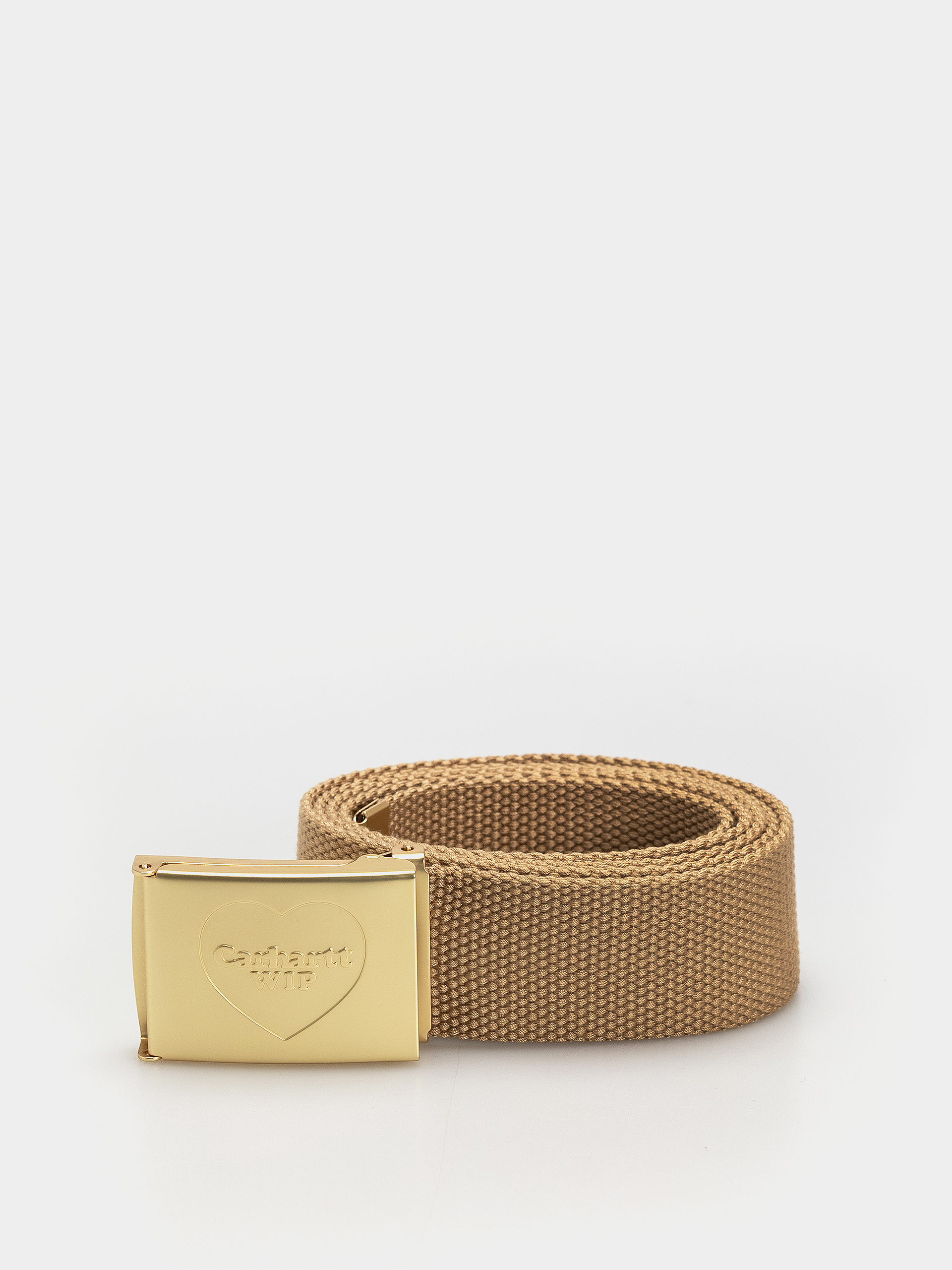 Carhartt WIP Heart Clip Belt - brown (dusty h brown/gold)