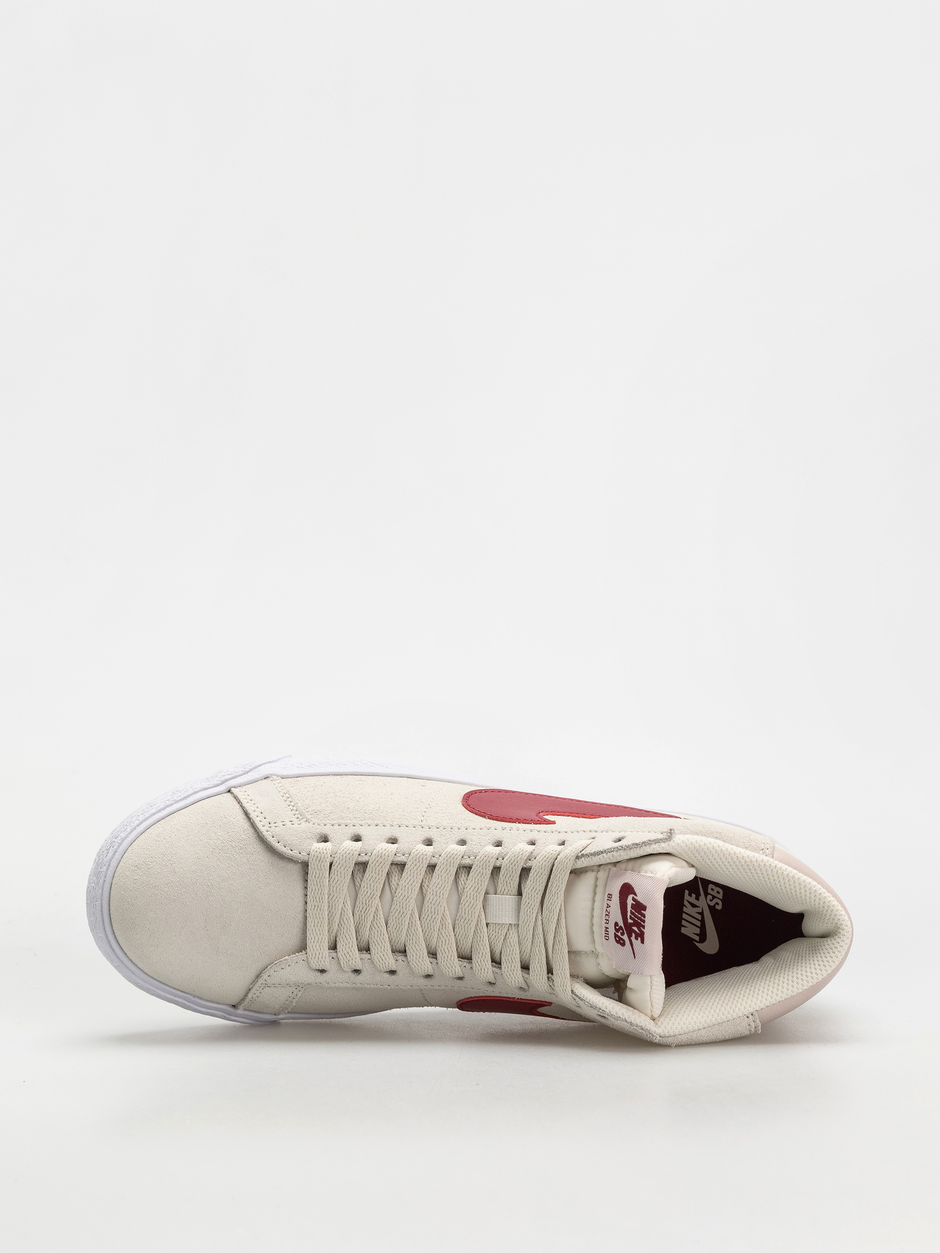 Nike SB Zoom Blazer Mid Schuhe (pale ivory/noble red silt red white)