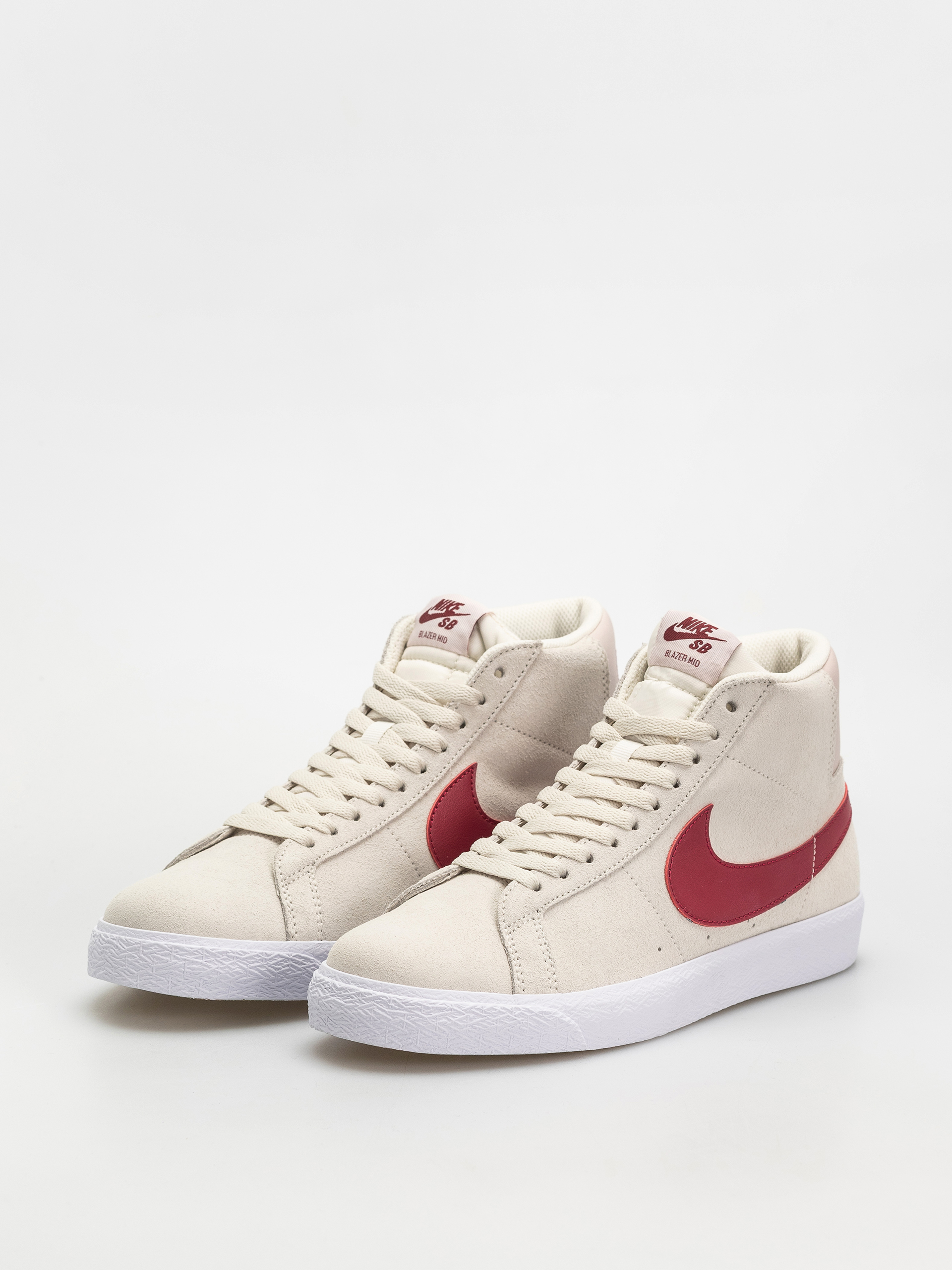 Nike SB Zoom Blazer Mid Schuhe (pale ivory/noble red silt red white)