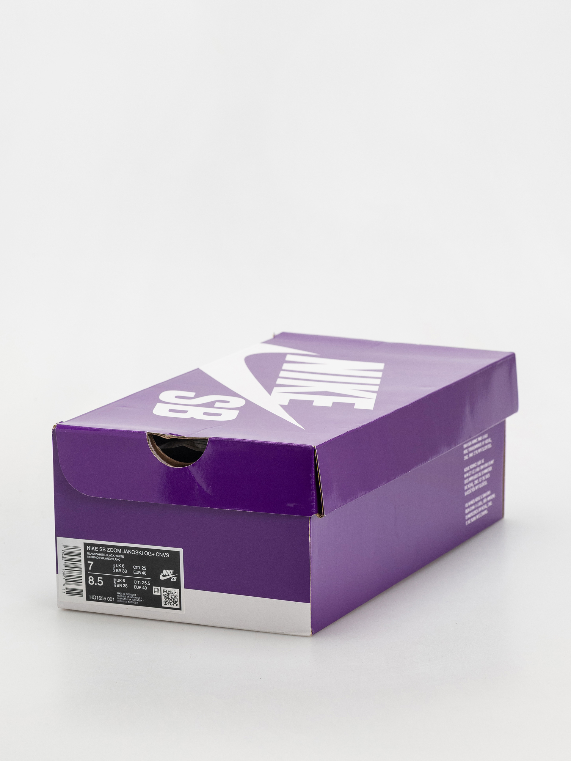 Nike SB Zoom Janoski Og+ Canvas Schuhe (black/white black white)