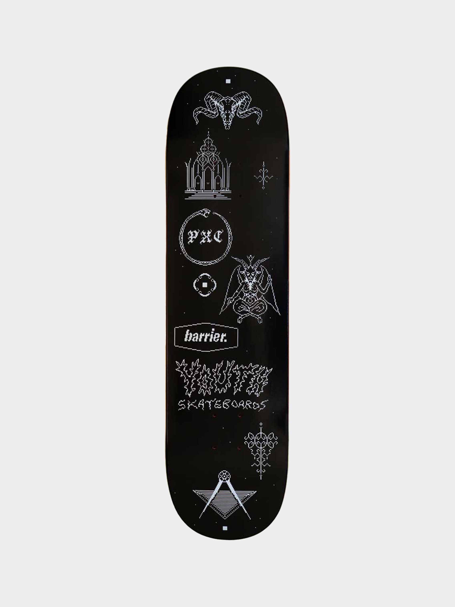 Youth Skateboards Deck Pxc X Barrier Square (black)