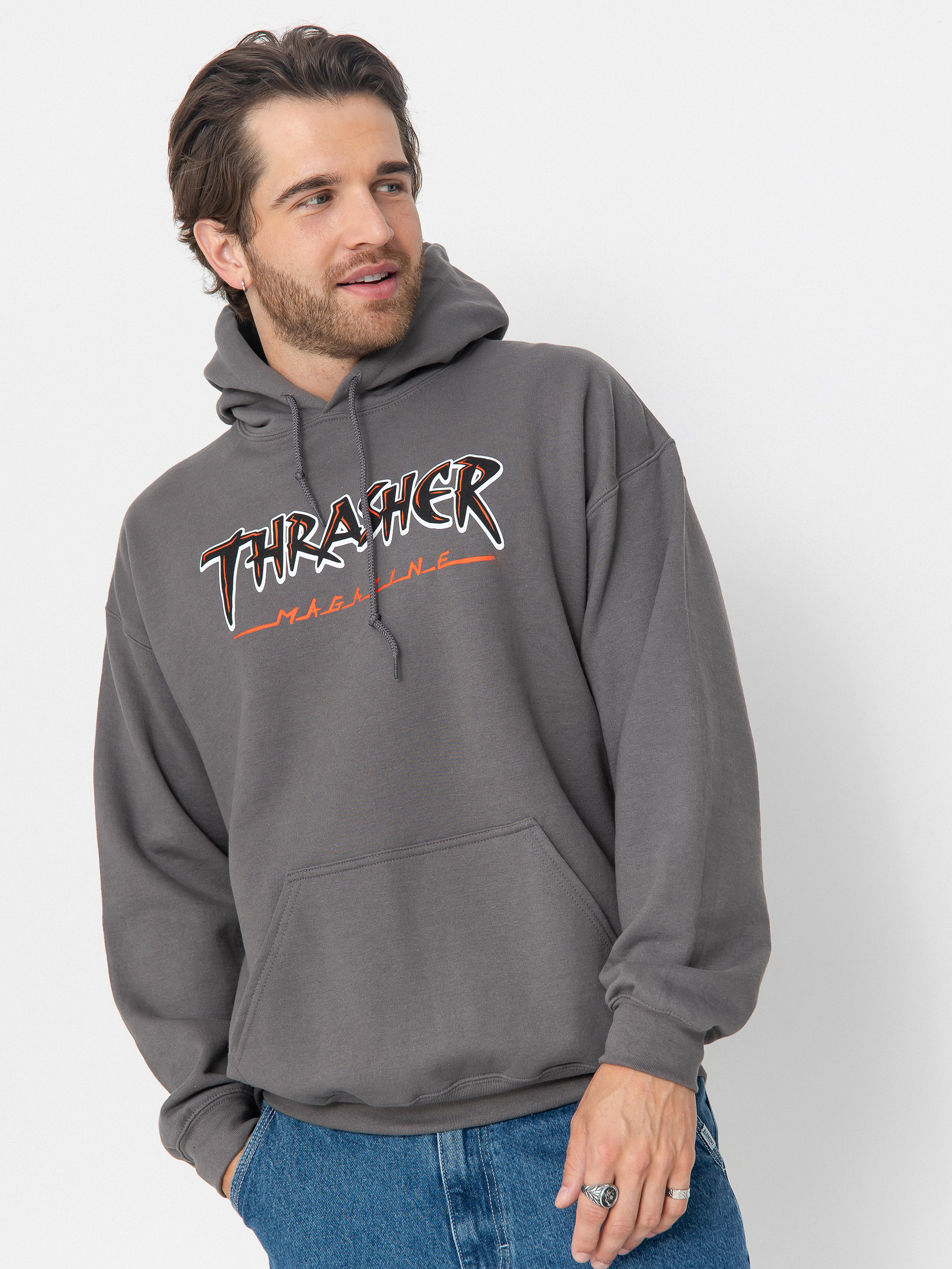 Thrasher Slash HD Hoodie (charcoal)