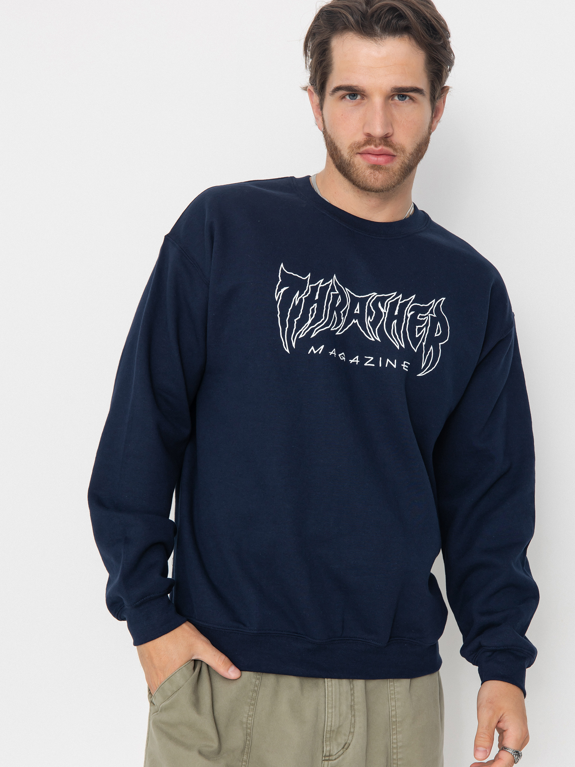 Thrasher Metal Sweatshirt (navy)