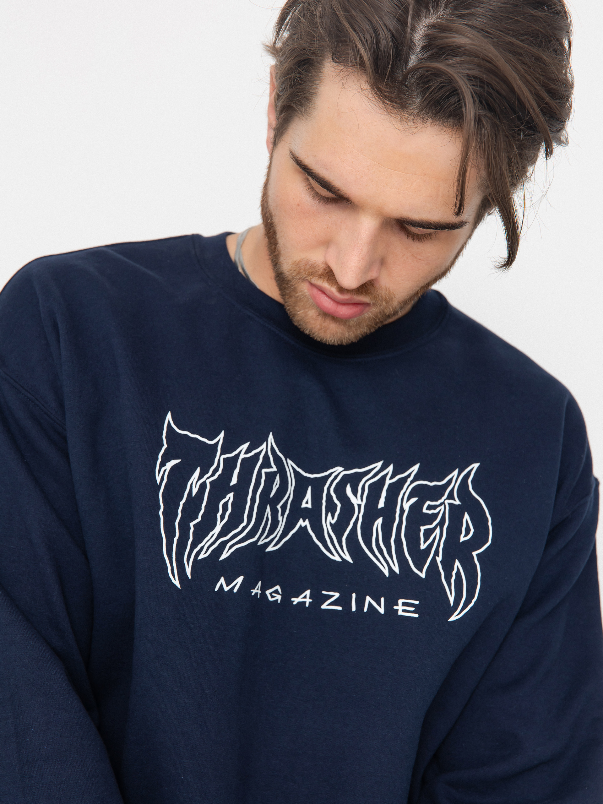 Thrasher Metal Sweatshirt (navy)