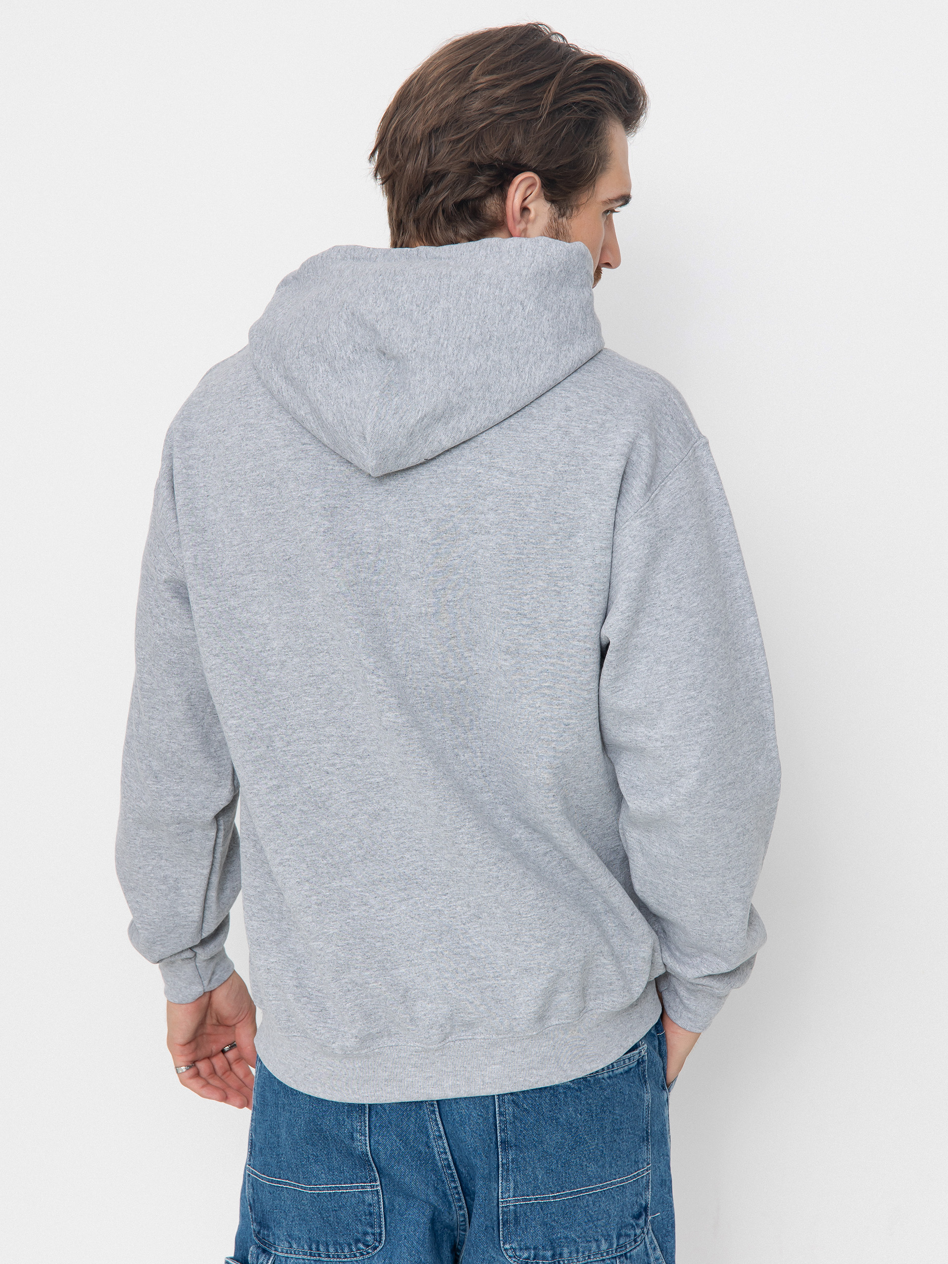 Thrasher Who Cares By Neckface HD Hoodie (grey)