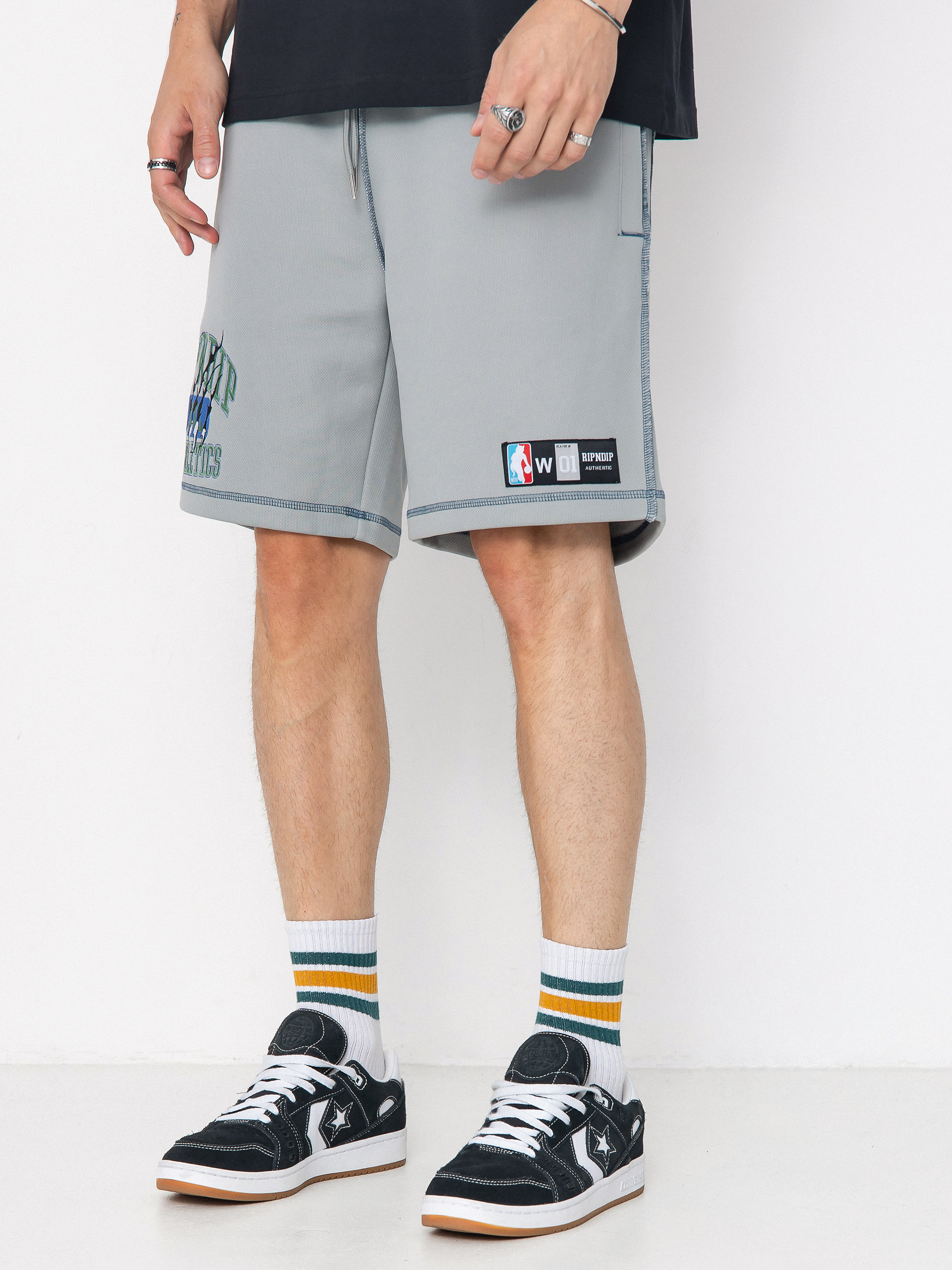RipNDip Athletics Mesh Shorts (ash heather)