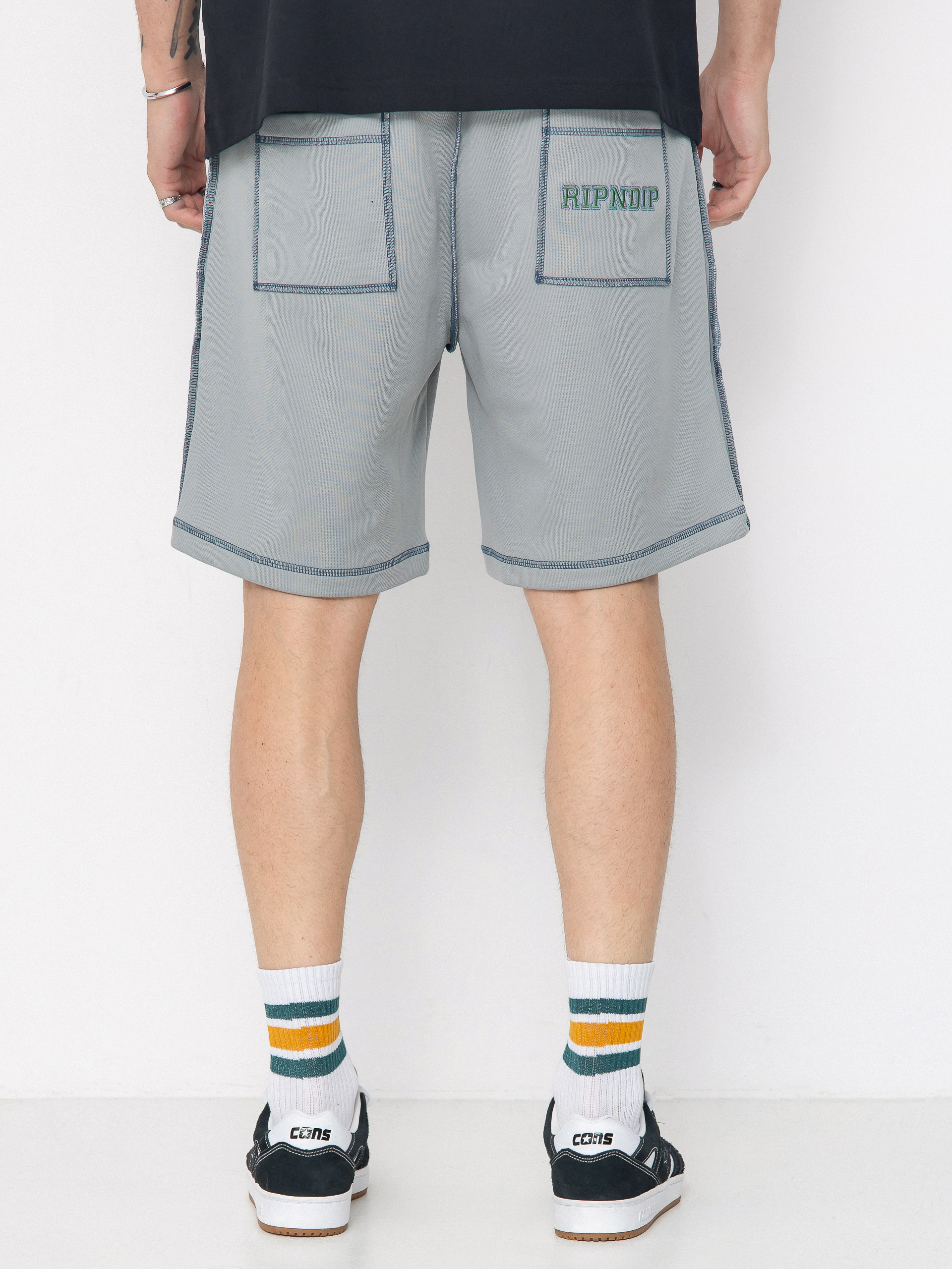 RipNDip Athletics Mesh Shorts (ash heather)