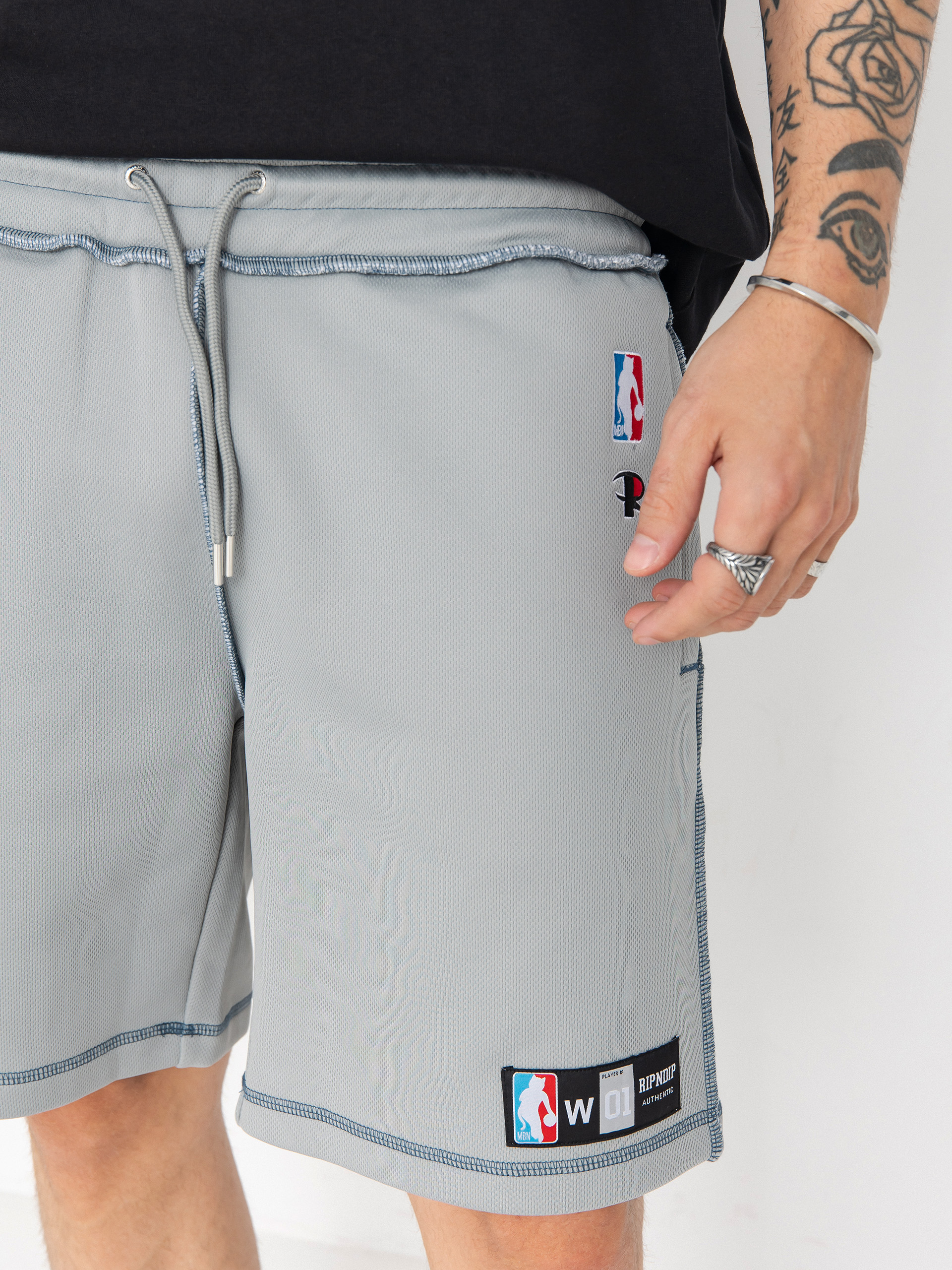 RipNDip Athletics Mesh Shorts (ash heather)
