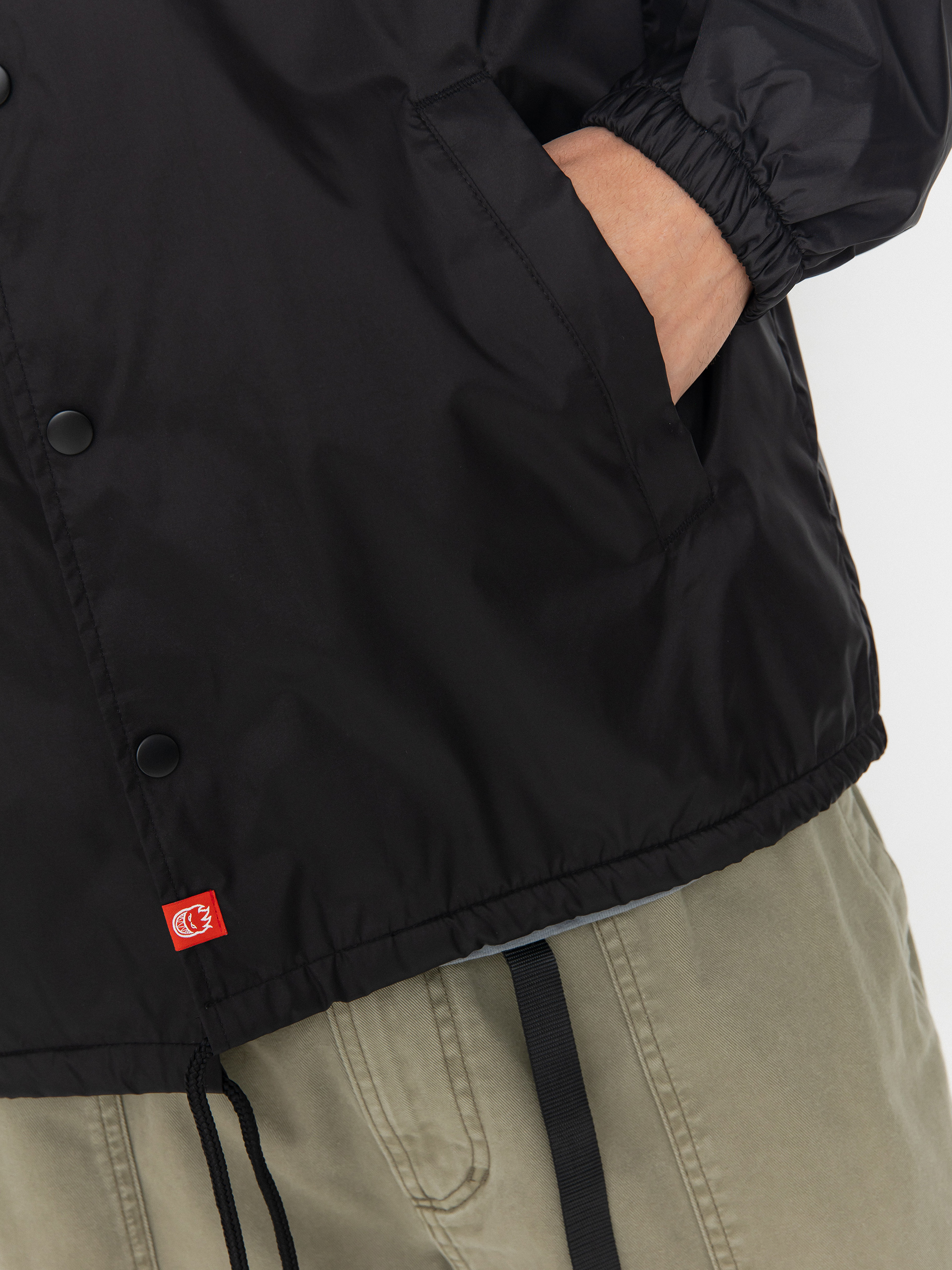 Spitfire Jacket Arson Dept Bighead (black w/white prints)