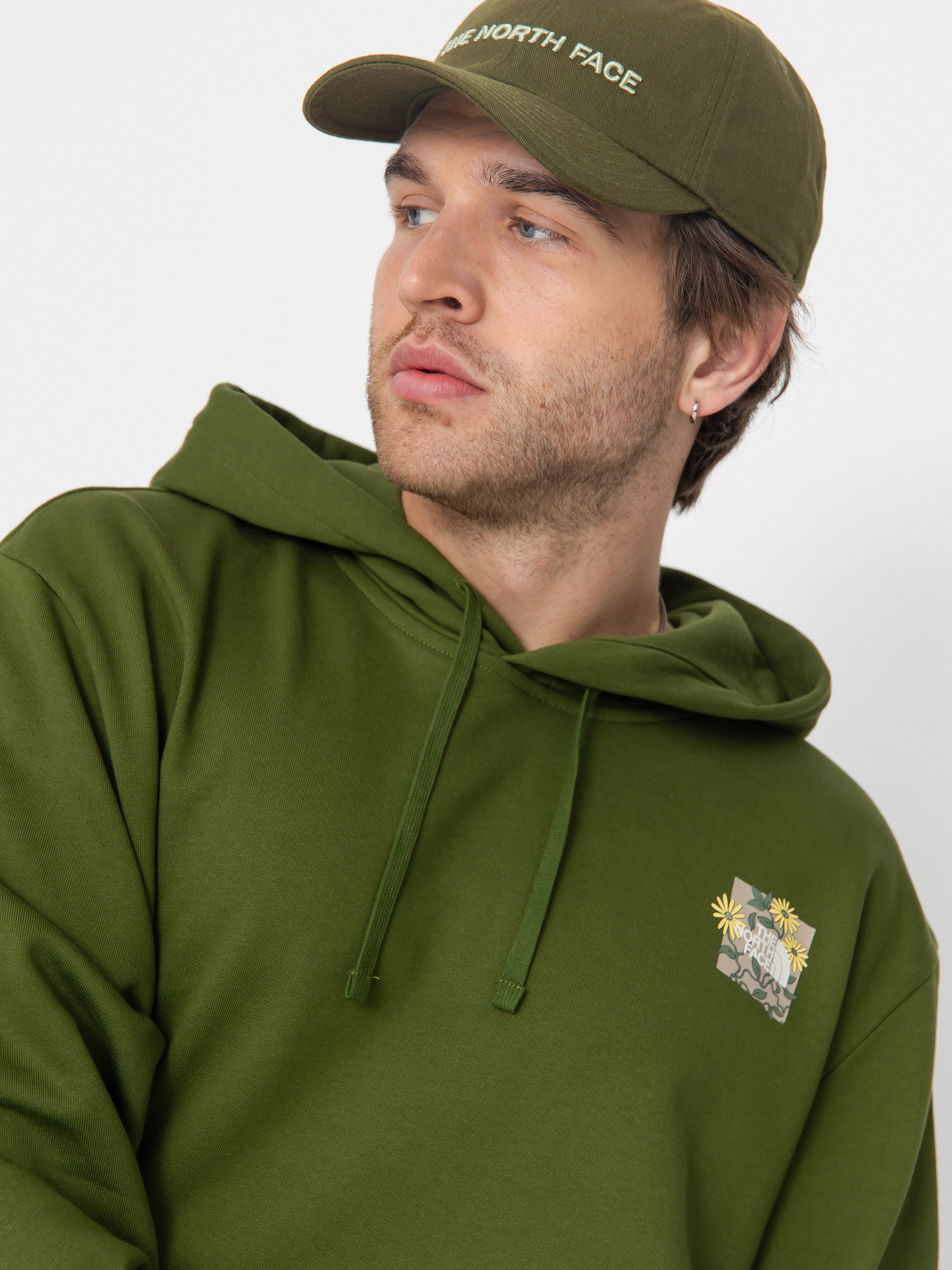 The North Face Hoodie Connect Relaxed Graphic HD (woodland green)