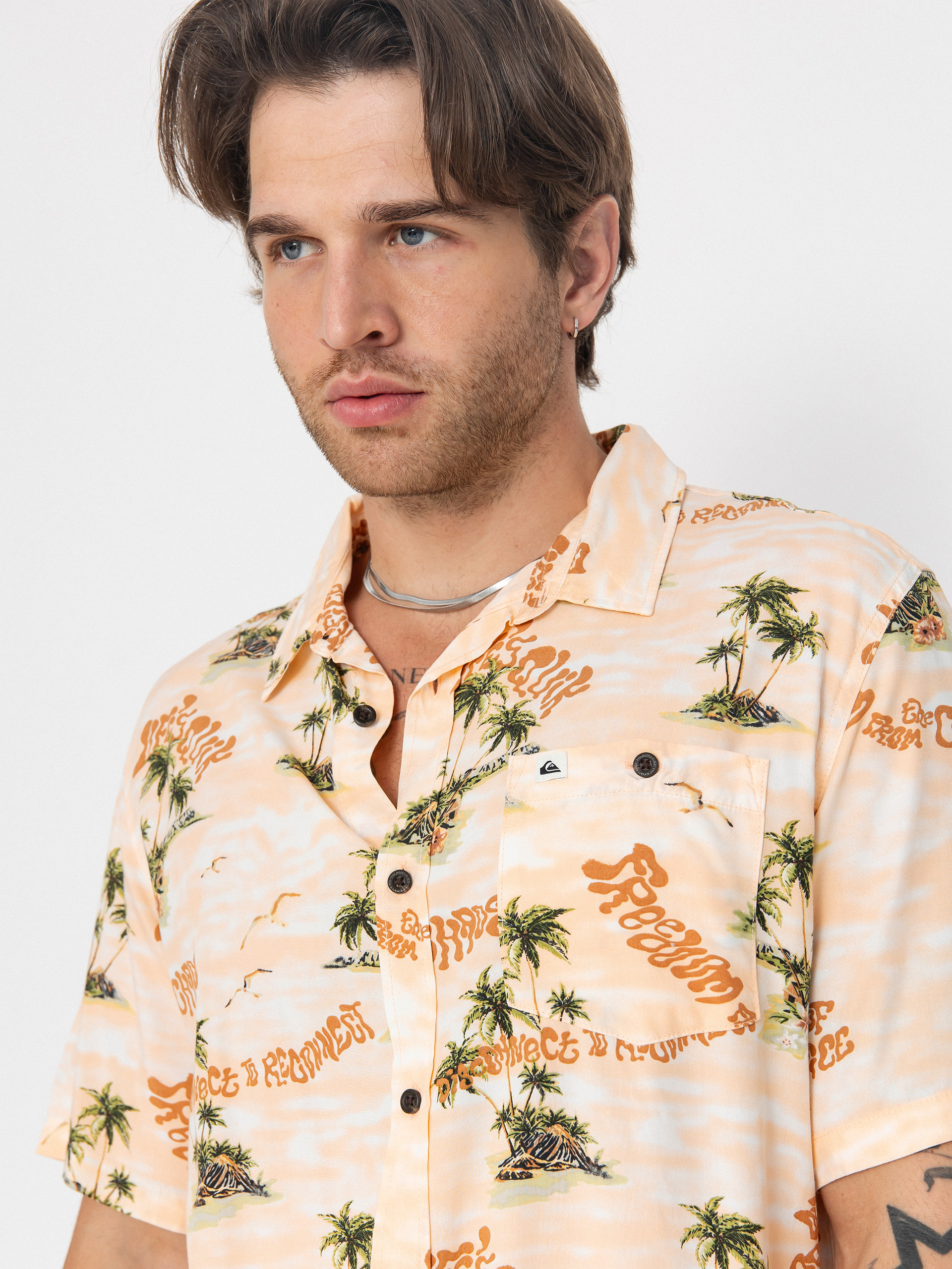 Quiksilver Safe Paradise Hemd (peach parfait naturama)