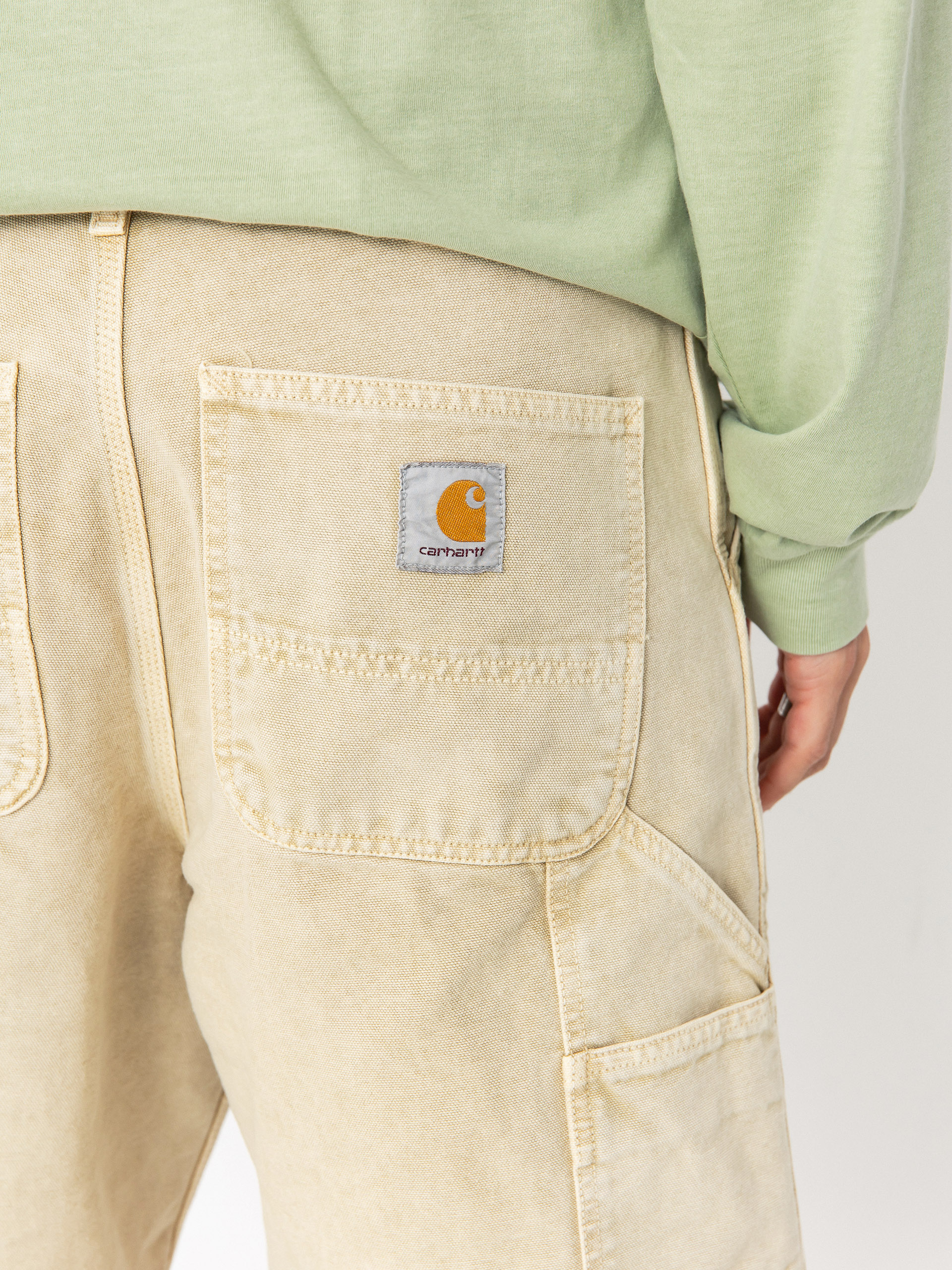 Carhartt WIP Single Knee Shorts (dusty h brown/chalk wash)